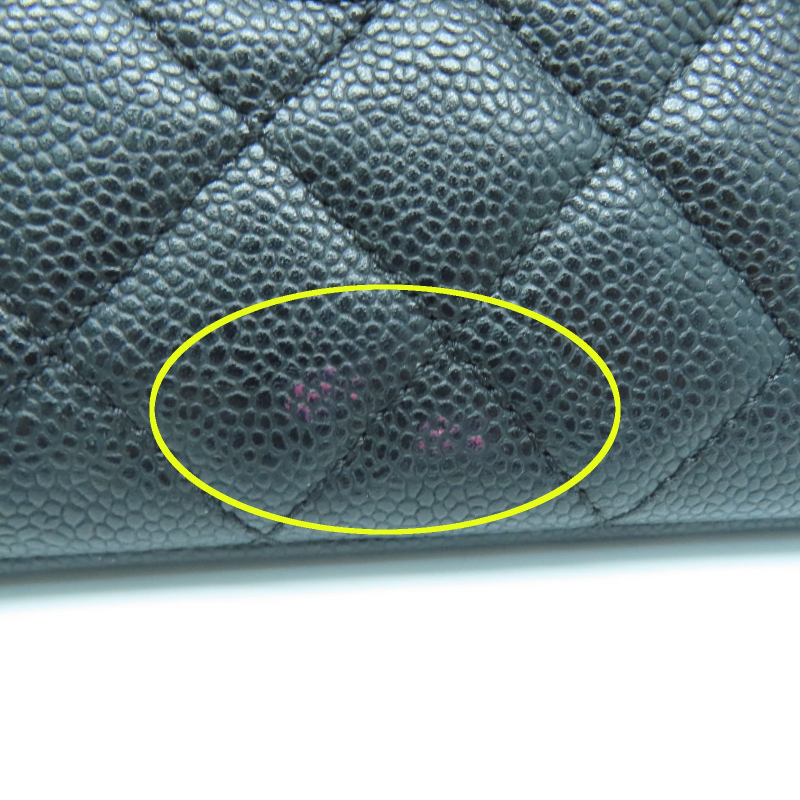 CHANEL 菱格Caviar皮革GST Grand Shopping Tote Bag银扣手挽袋黑色