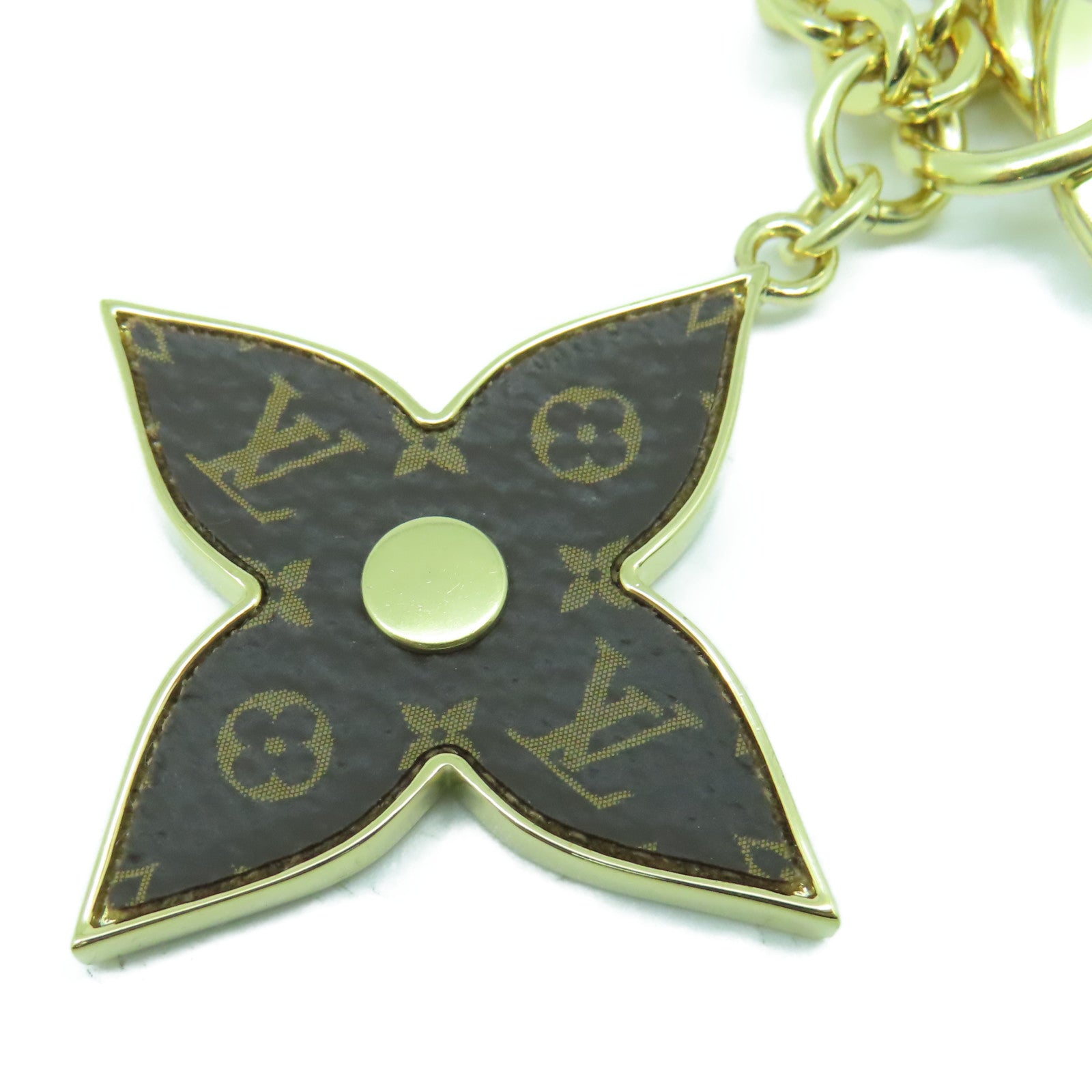 LOUIS VUITTON 金屬Key Ring/Charm金扣鑰匙圈/掛飾啡色/白色/粉紅色
