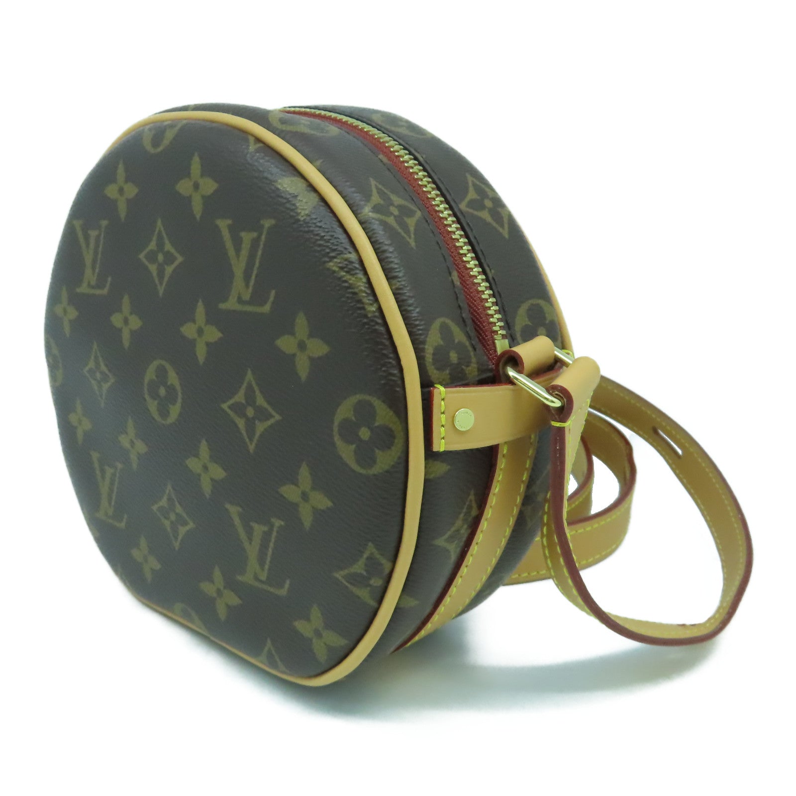 LOUIS VUITTON Monogram Boite Chapeau Souple PM金扣肩背袋啡色