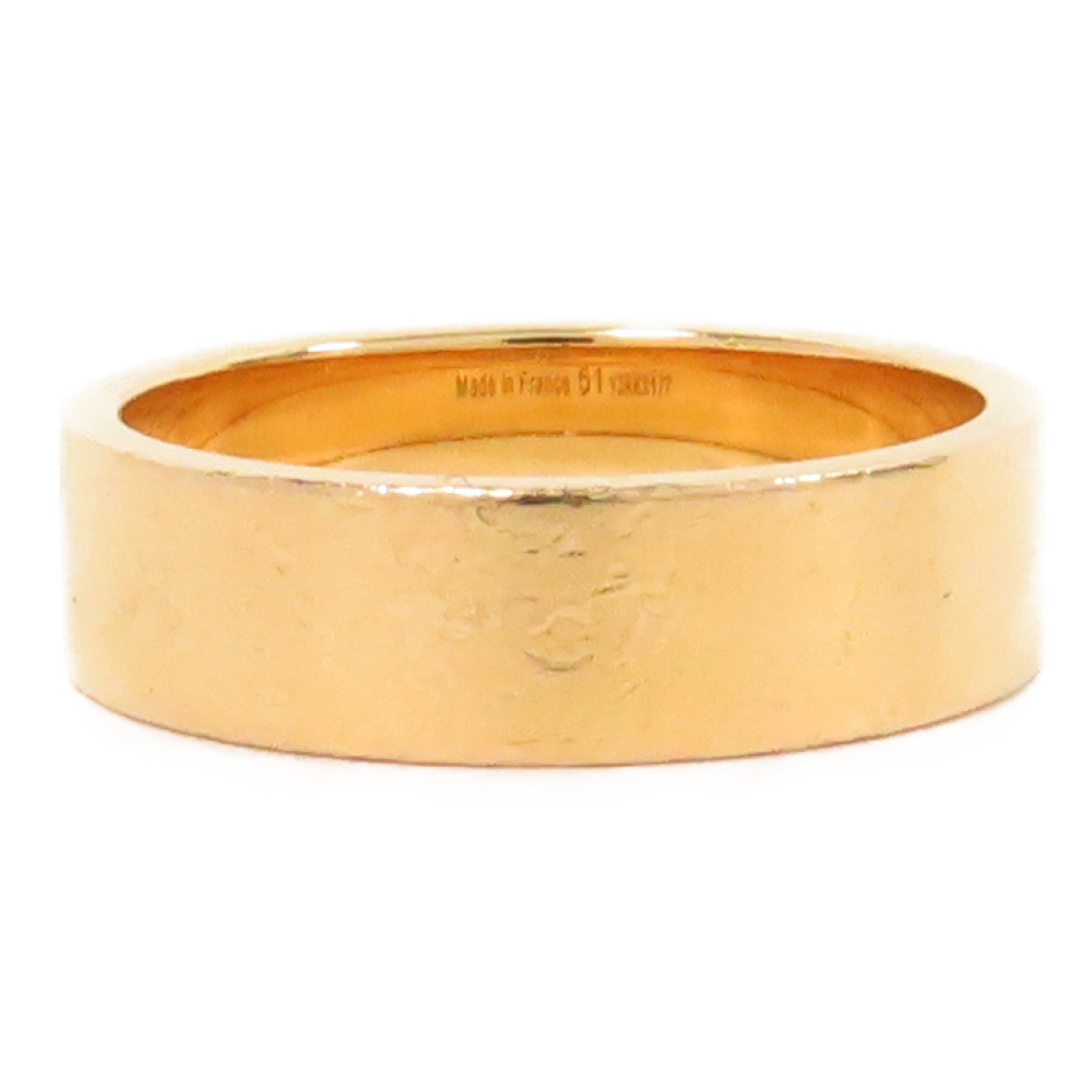 HERMES 18K黃金Collier De Chien Ring戒指US#5.25