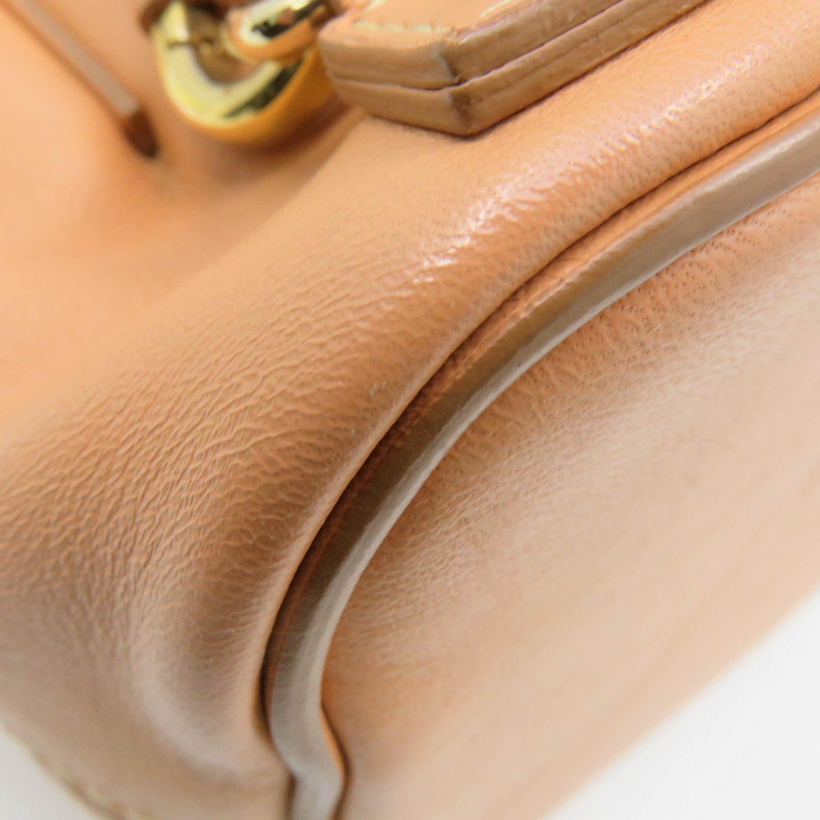 Chloe cowhide leather Backpack shoulder bag dual-use bag brown