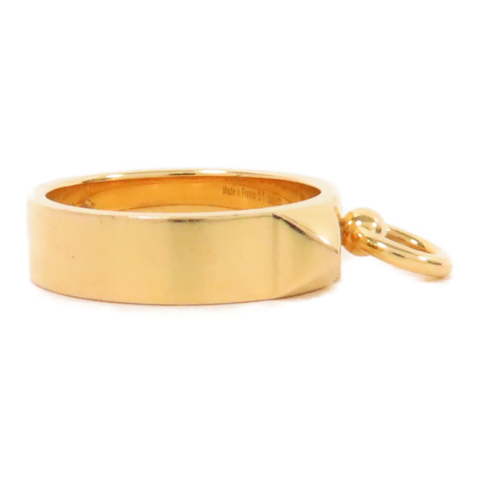 HERMES 18K黃金Collier De Chien Ring戒指US#5.25