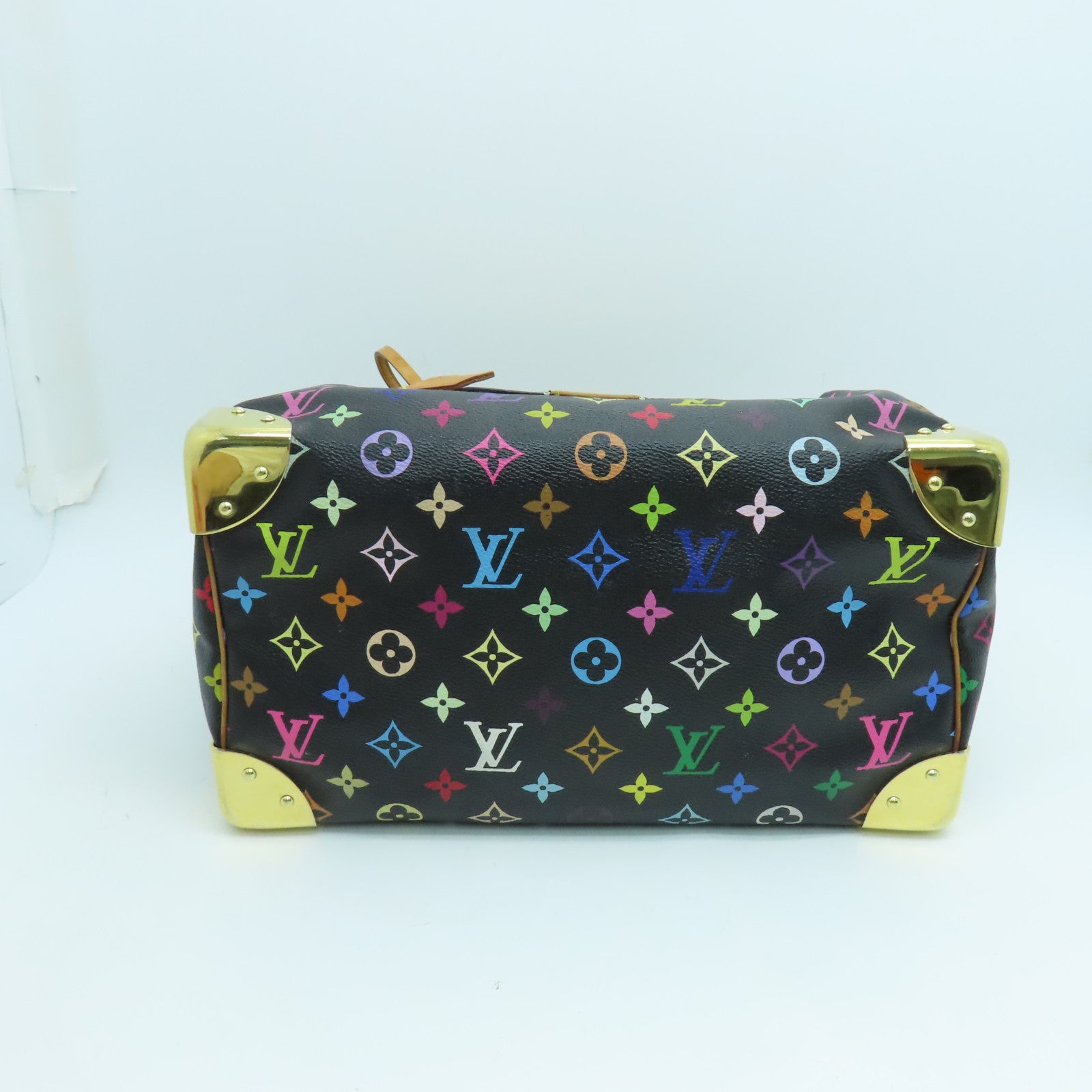 LOUIS VUITTON 【激減優惠】Monogram Multicolore Speedy 30金扣手挽袋黑色彩色