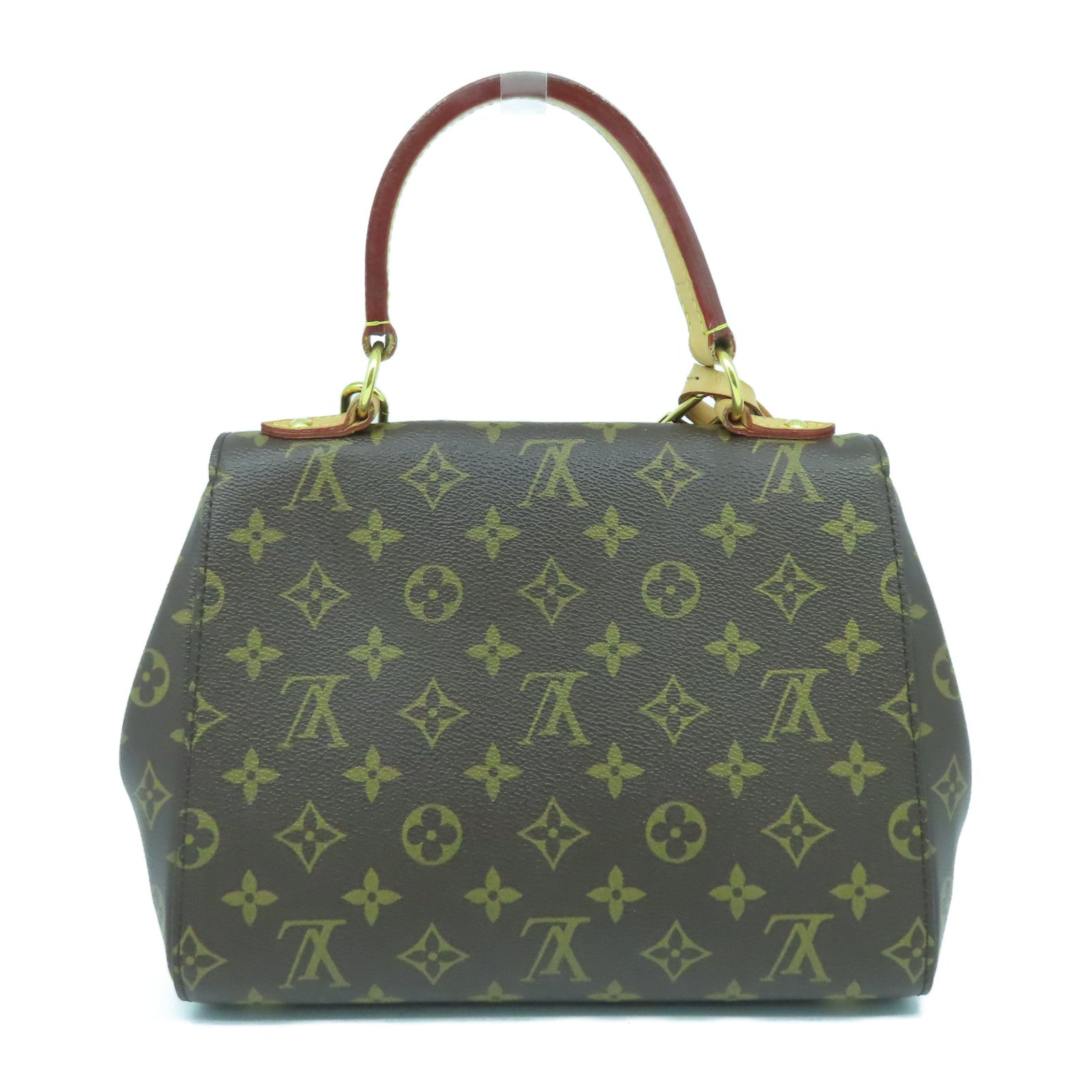 LOUIS VUITTON Monogram Cluny BB金扣手挽肩背兩用袋啡色/粉紅色