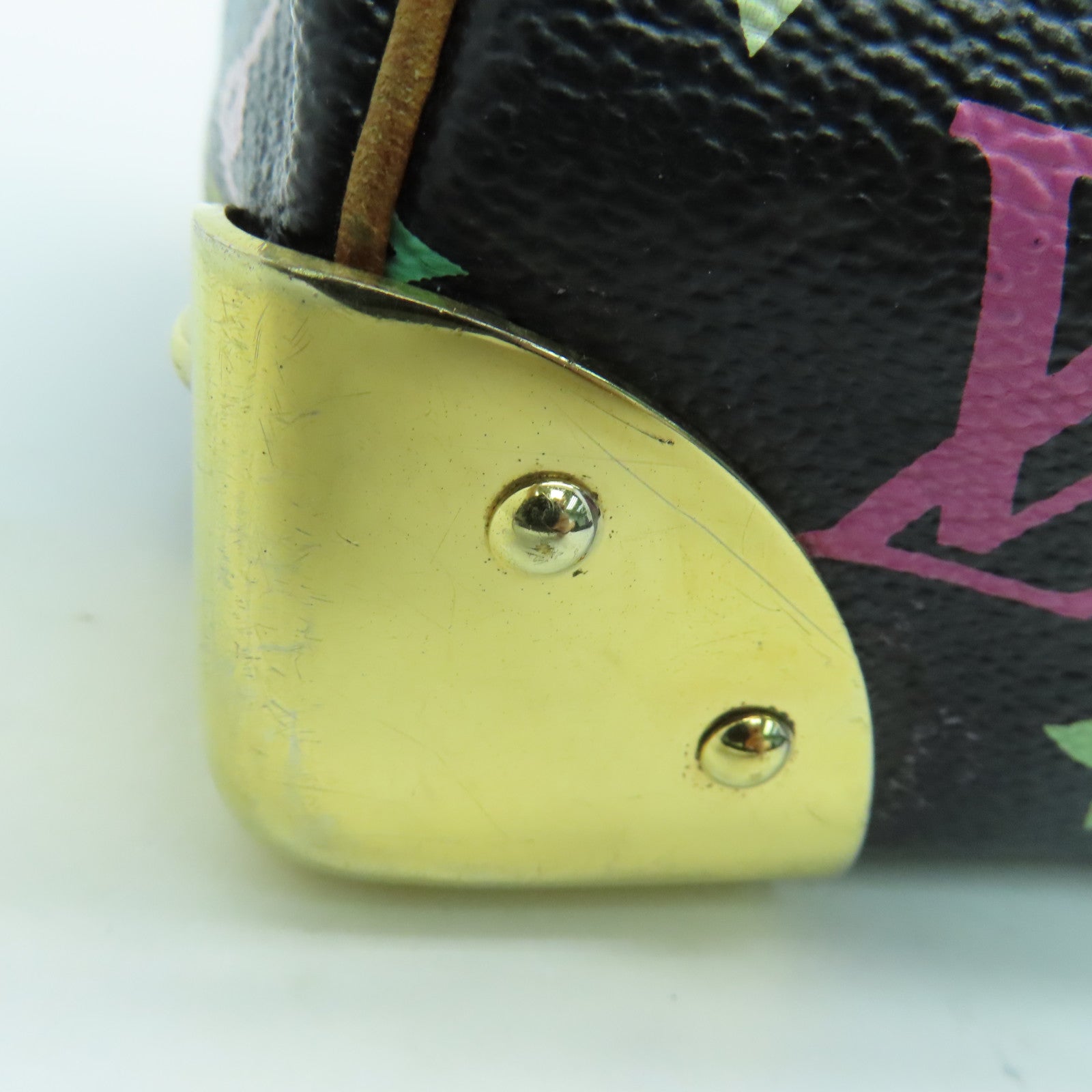 LOUIS VUITTON 【激減優惠】Monogram Multicolore Speedy 30金扣手挽袋黑色彩色