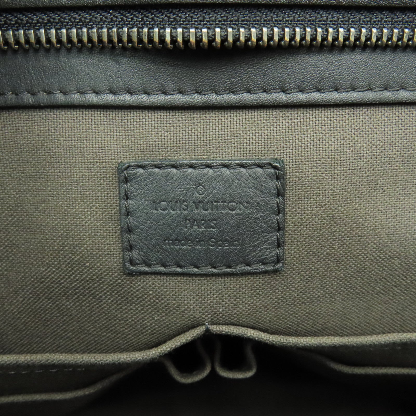 LOUIS VUITTON Damier Infini Tadao PM銀扣手挽肩背兩用袋黒色