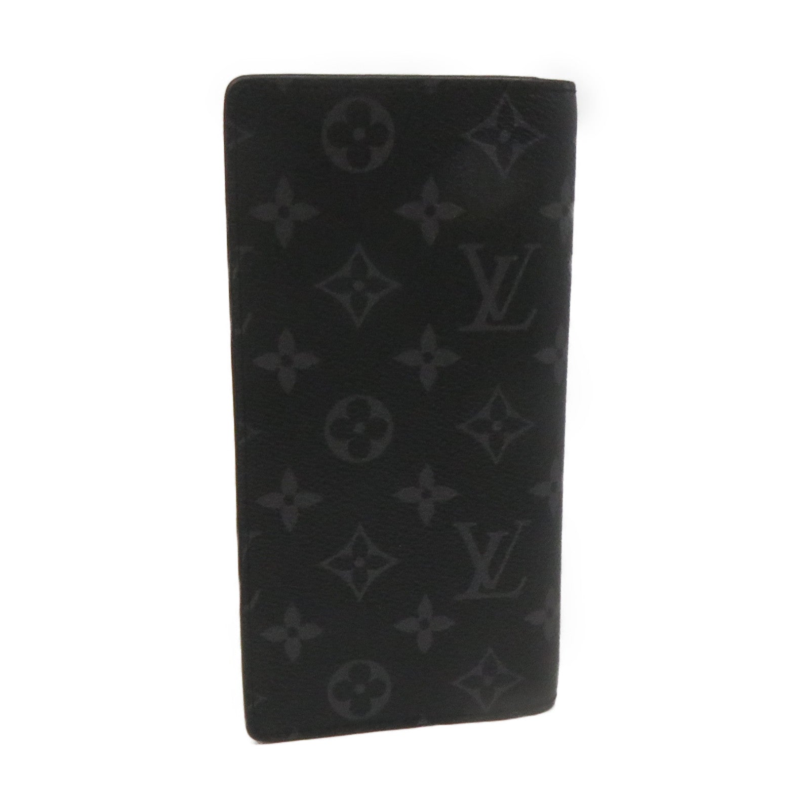 LOUIS VUITTON Monogram Brazza Long Wallet long wallet black