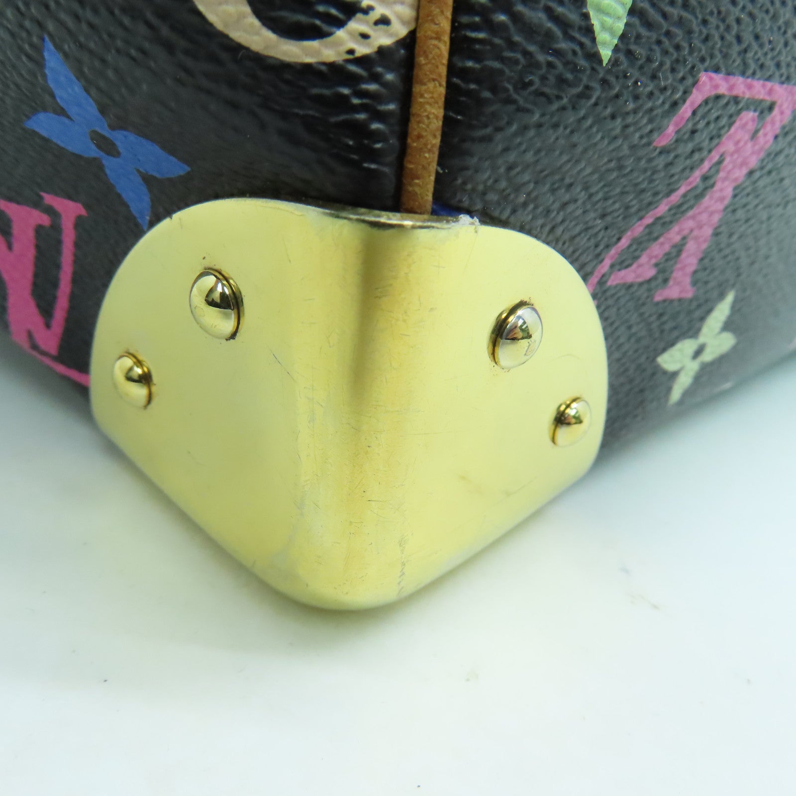 LOUIS VUITTON 【激減優惠】Monogram Multicolore Speedy 30金扣手挽袋黑色彩色