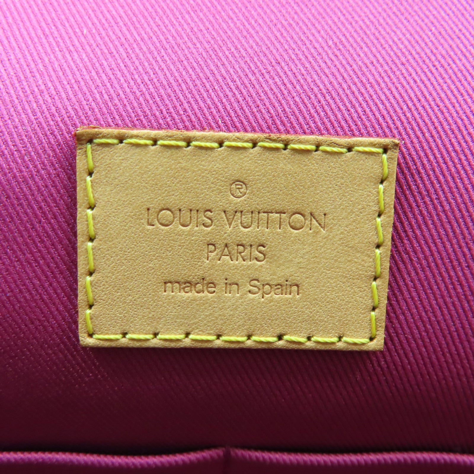 LOUIS VUITTON Monogram Cluny BB金扣手挽肩背兩用袋啡色/粉紅色
