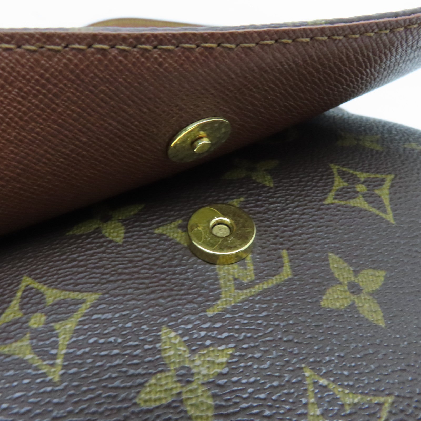 LOUIS VUITTON Monogram Musette Tango Gold Buckle Shoulder Bag Brown
