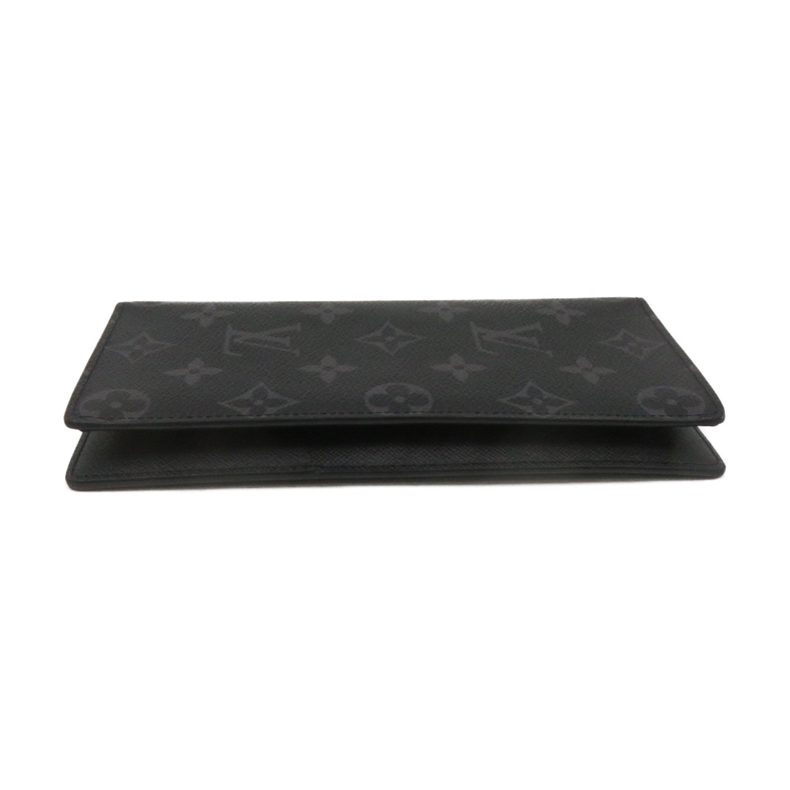 LOUIS VUITTON Monogram Brazza Long Wallet long wallet black