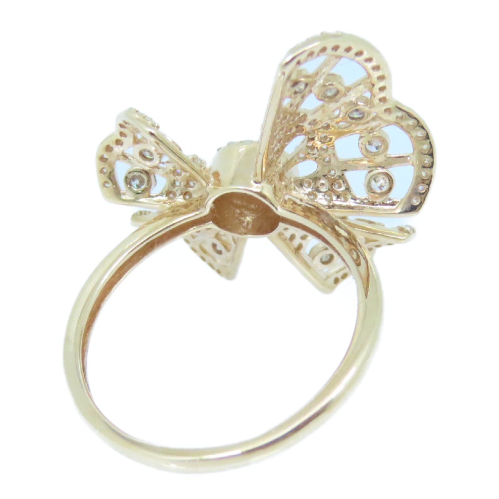 JEWELRY 18K Rose Gold Diamond Ring 0.7ct Diamond Ring US#6