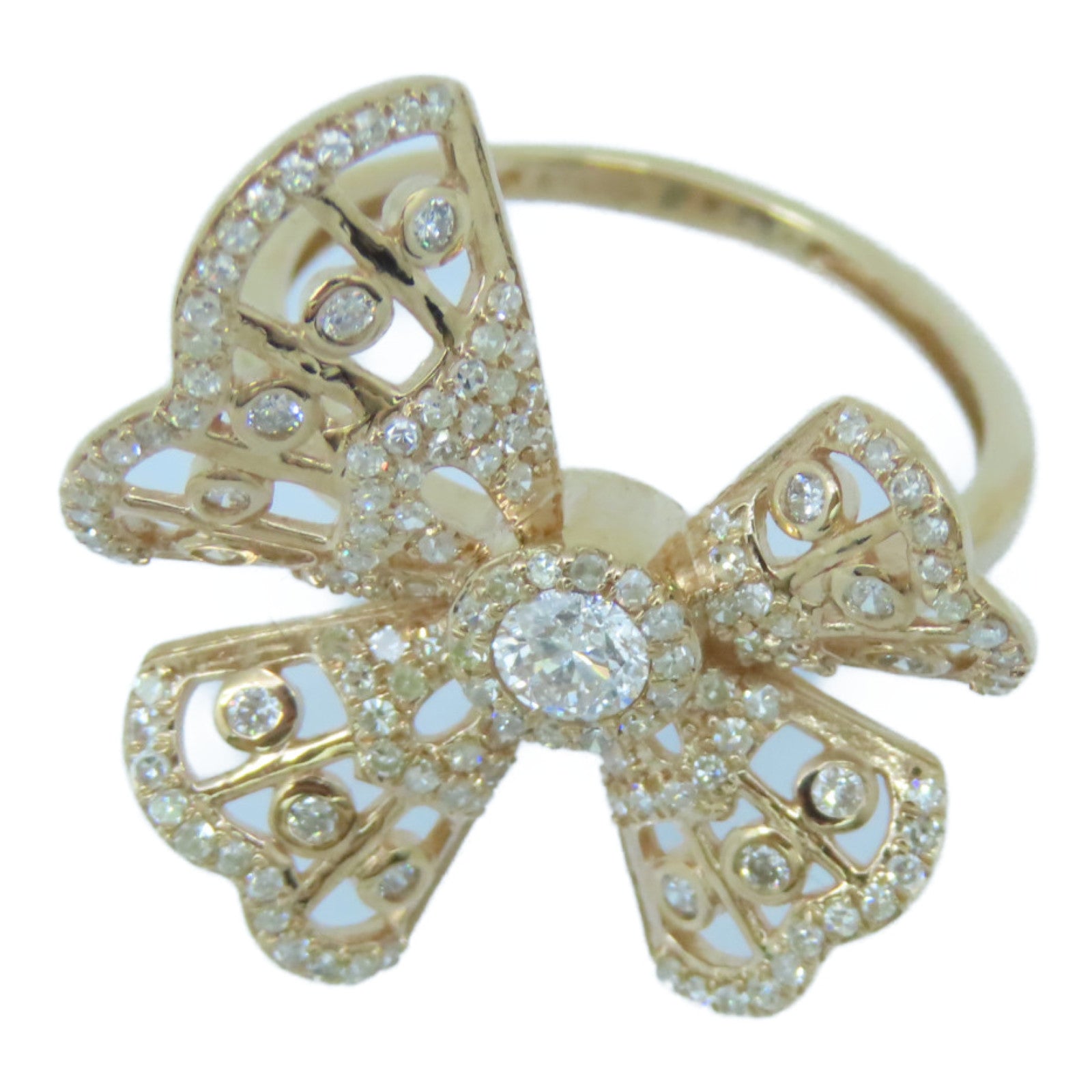 JEWELRY 18K Rose Gold Diamond Ring 0.7ct Diamond Ring US#6