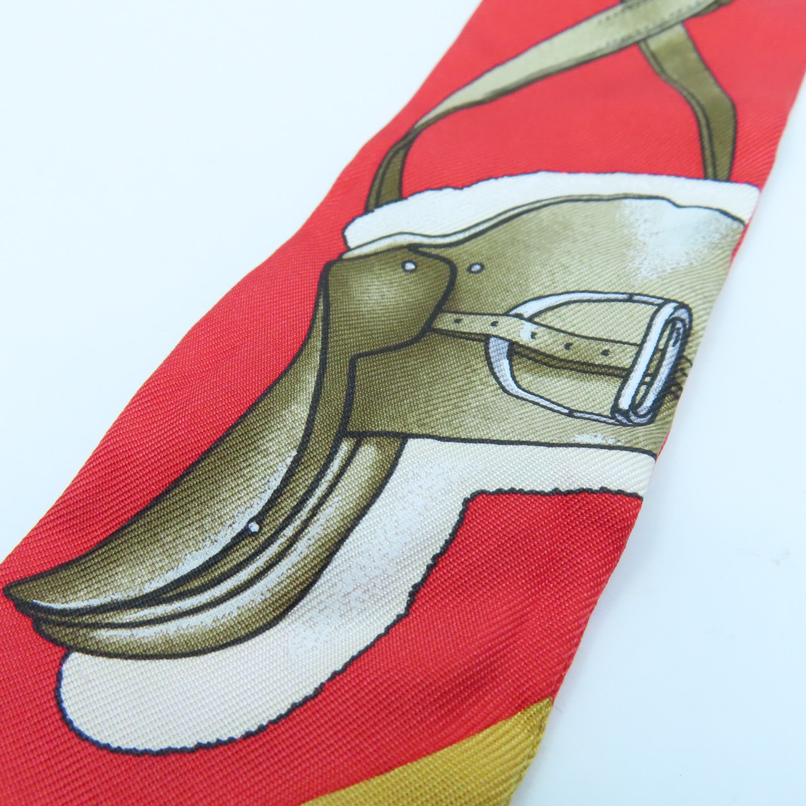 HERMES 【激減優惠】絲質Twilly Scarf絲巾紅色