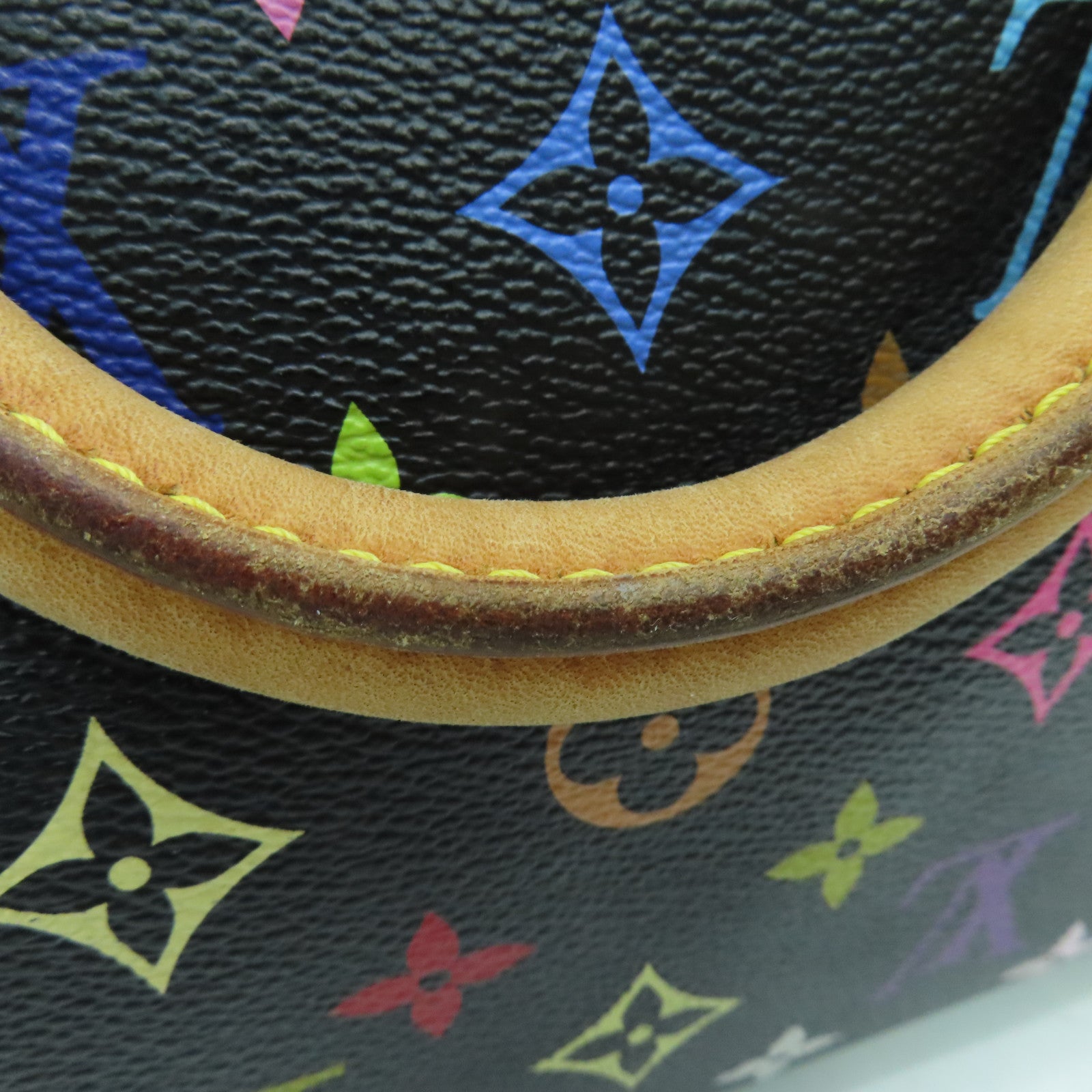 LOUIS VUITTON 【激減優惠】Monogram Multicolore Speedy 30金扣手挽袋黑色彩色