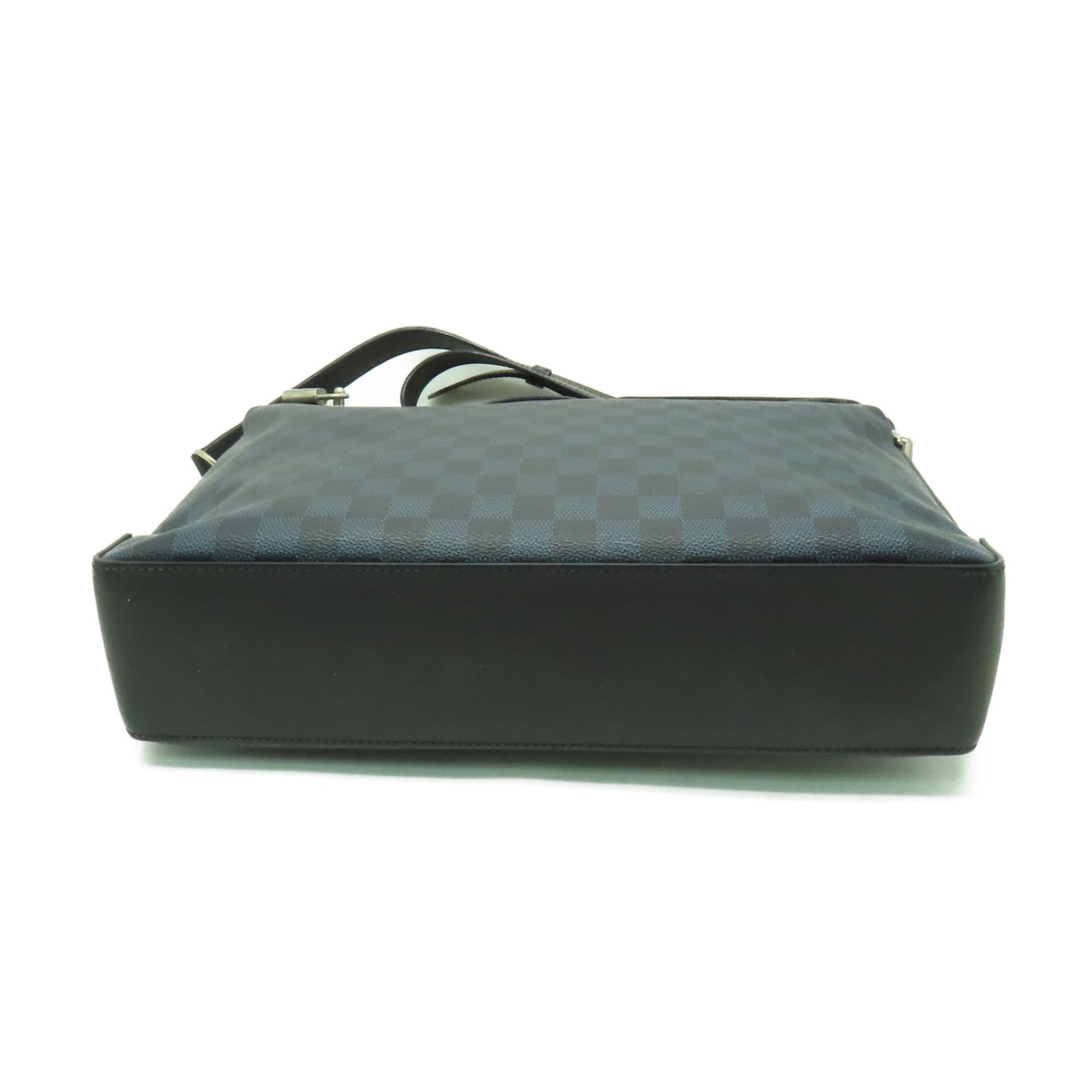 LOUIS VUITTON Damier Cobalt Greenwich銀扣手挽肩背兩用袋深藍色