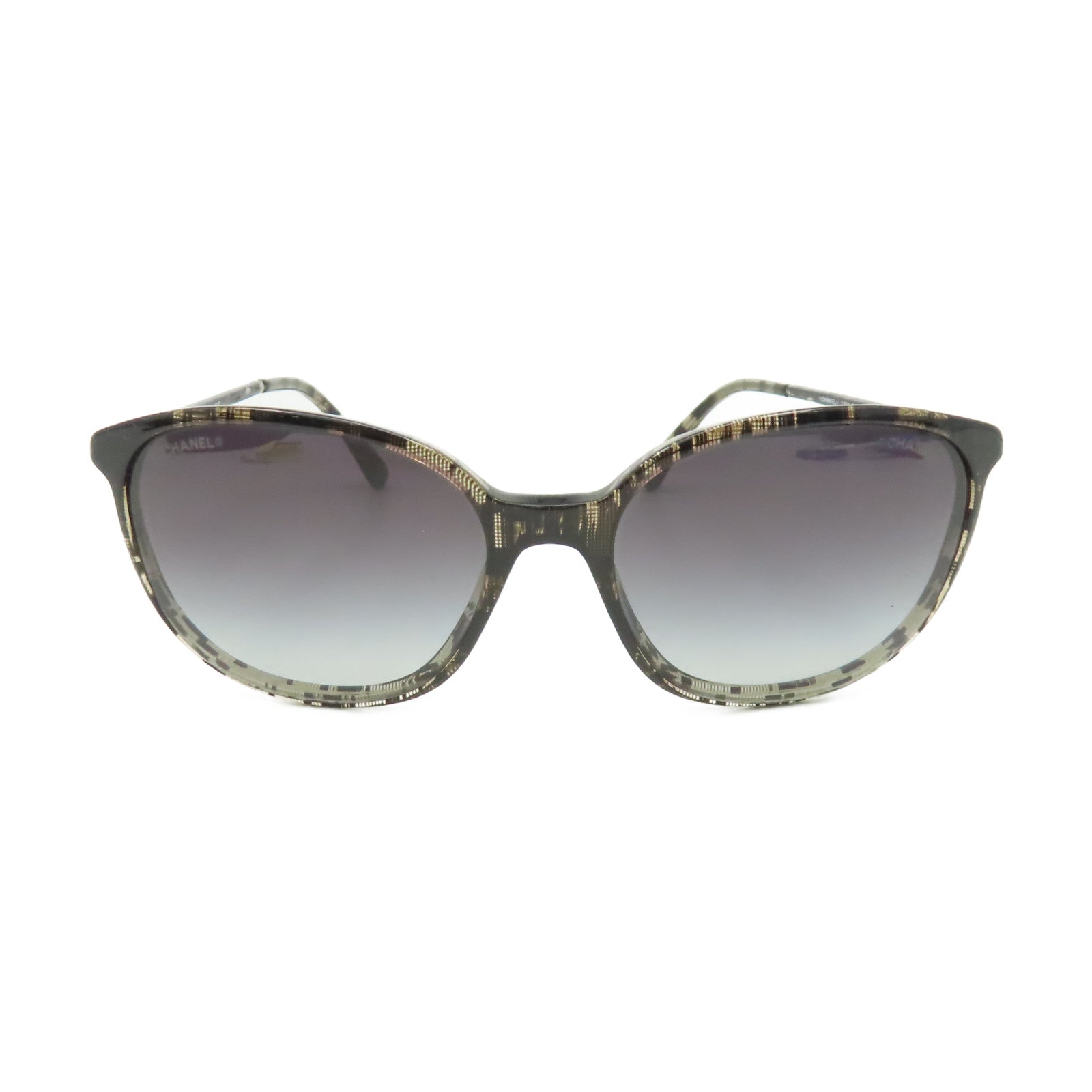 CHANEL PVC/金屬Sunglasses太陽眼鏡黑色/灰色