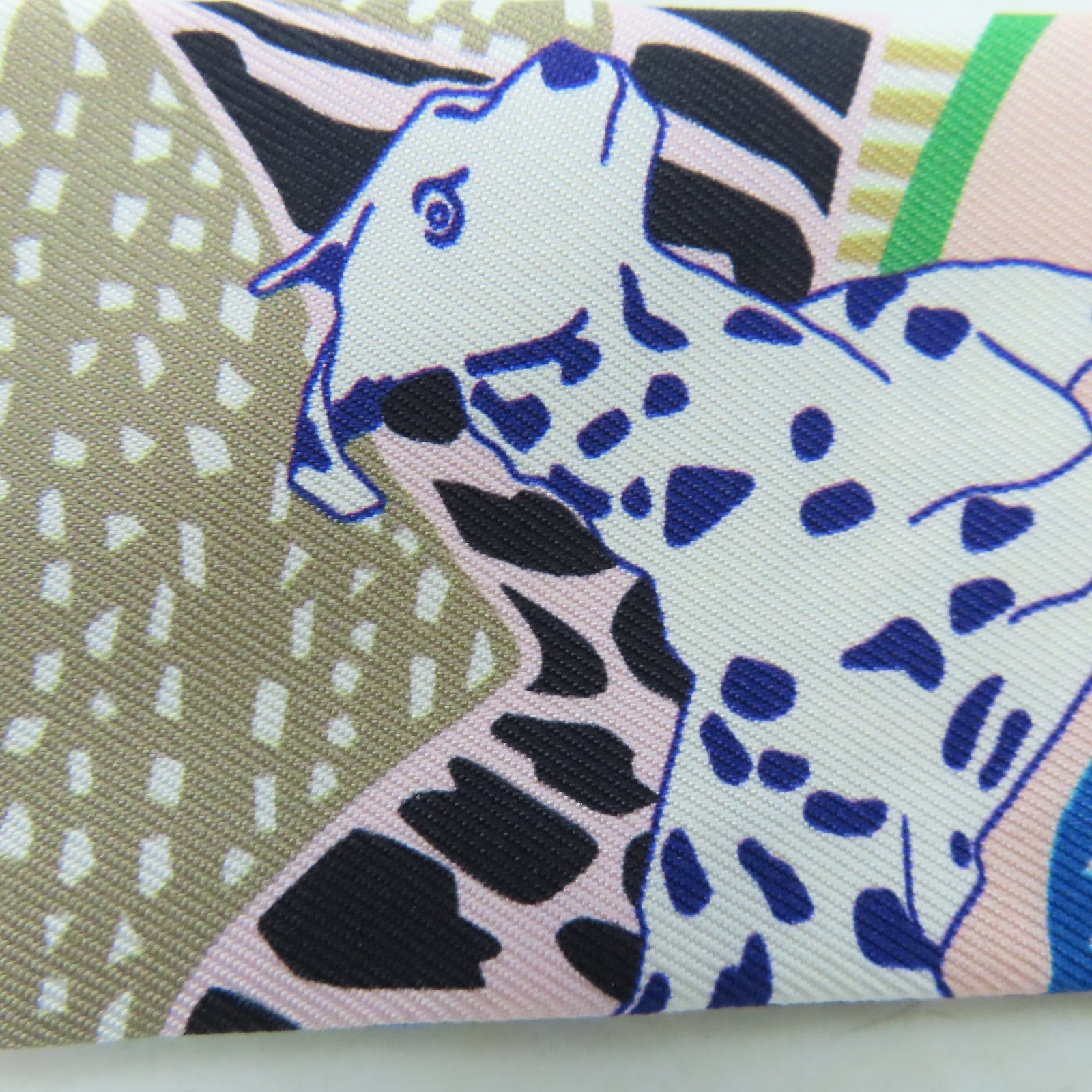 HERMES 絲質Twilly絲巾彩色