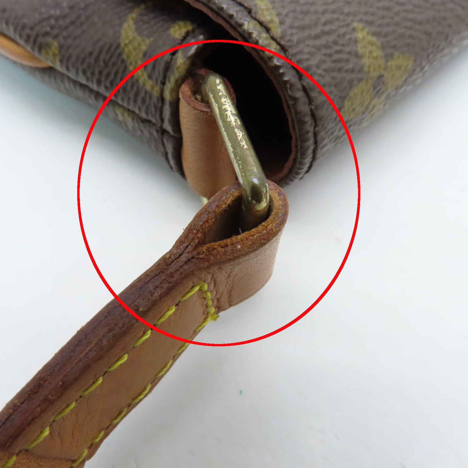LOUIS VUITTON Monogram Musette Tango Gold Buckle Shoulder Bag Brown