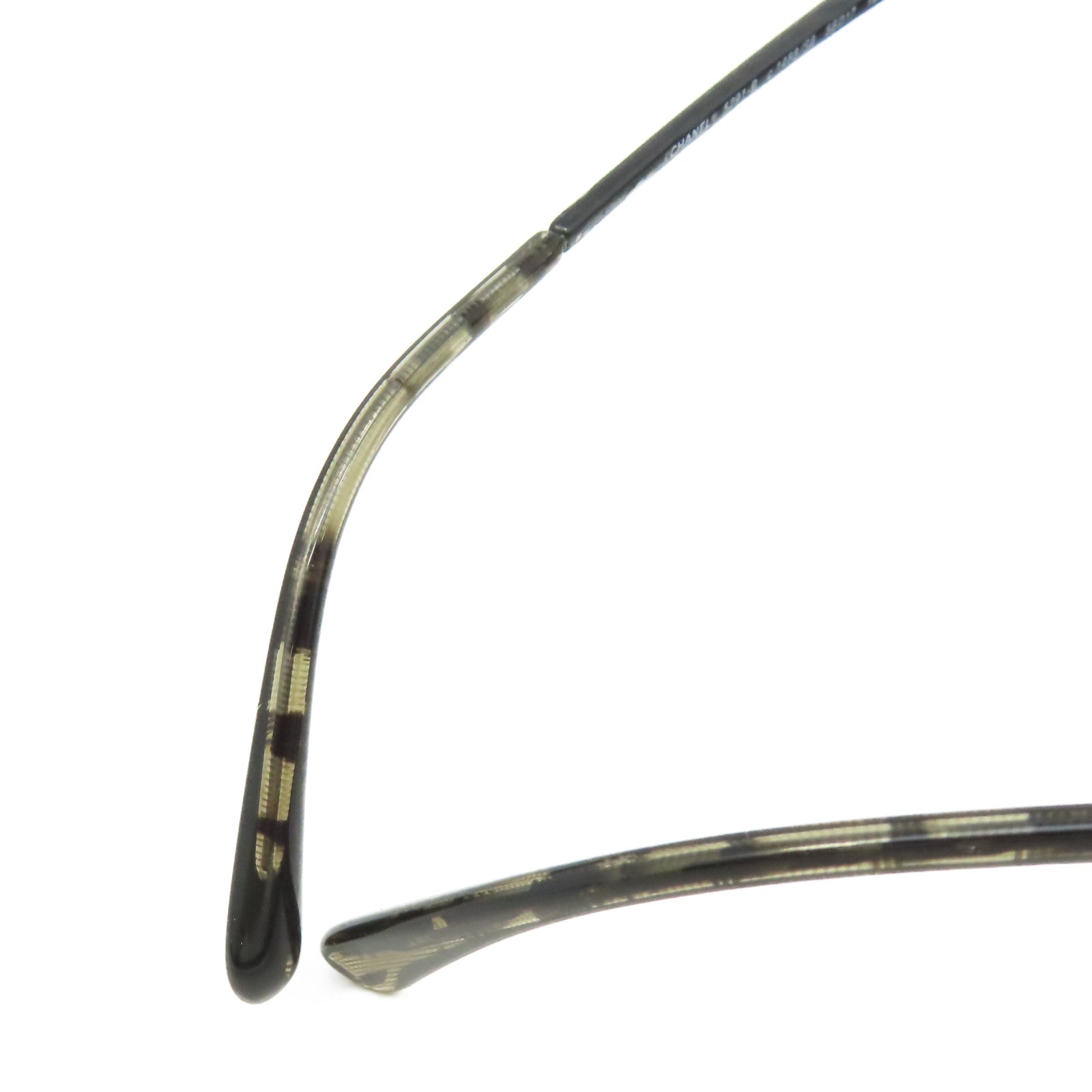 CHANEL PVC/金屬Sunglasses太陽眼鏡黑色/灰色