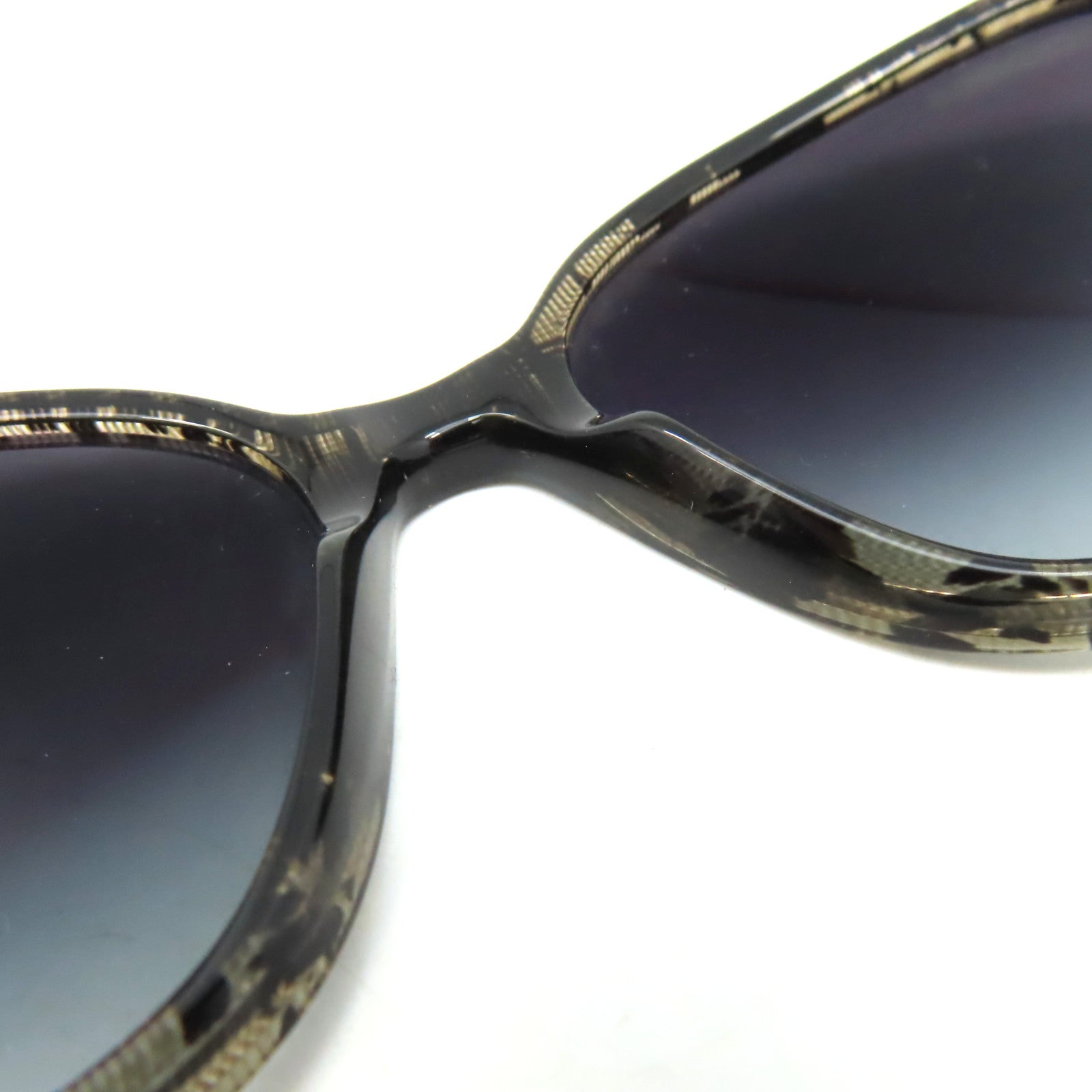 CHANEL PVC/金屬Sunglasses太陽眼鏡黑色/灰色
