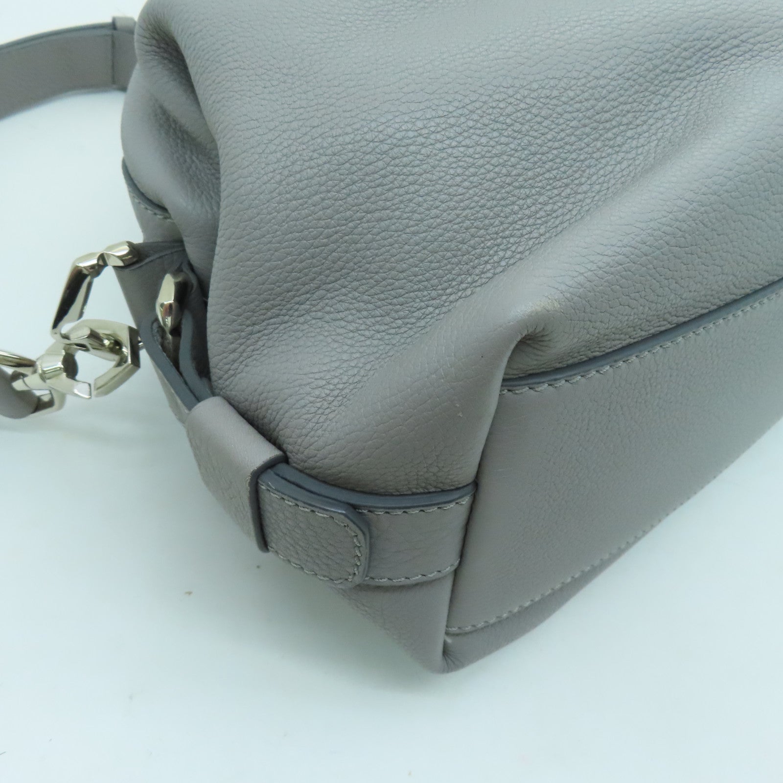 GIVENCHY 牛皮皮革2 Way Bag手挽肩背兩用袋灰色