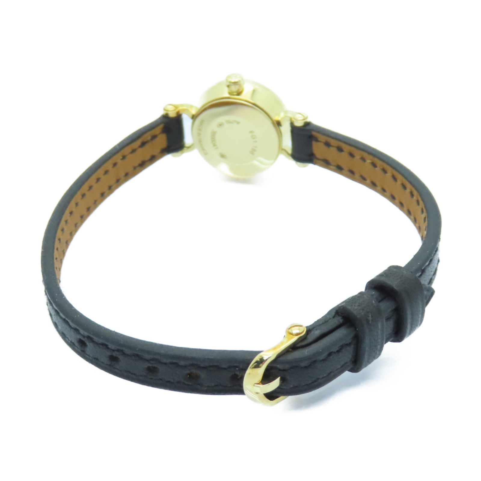 HERMES Faubourg Watch Mini18K鑽石手錶石英機芯白色