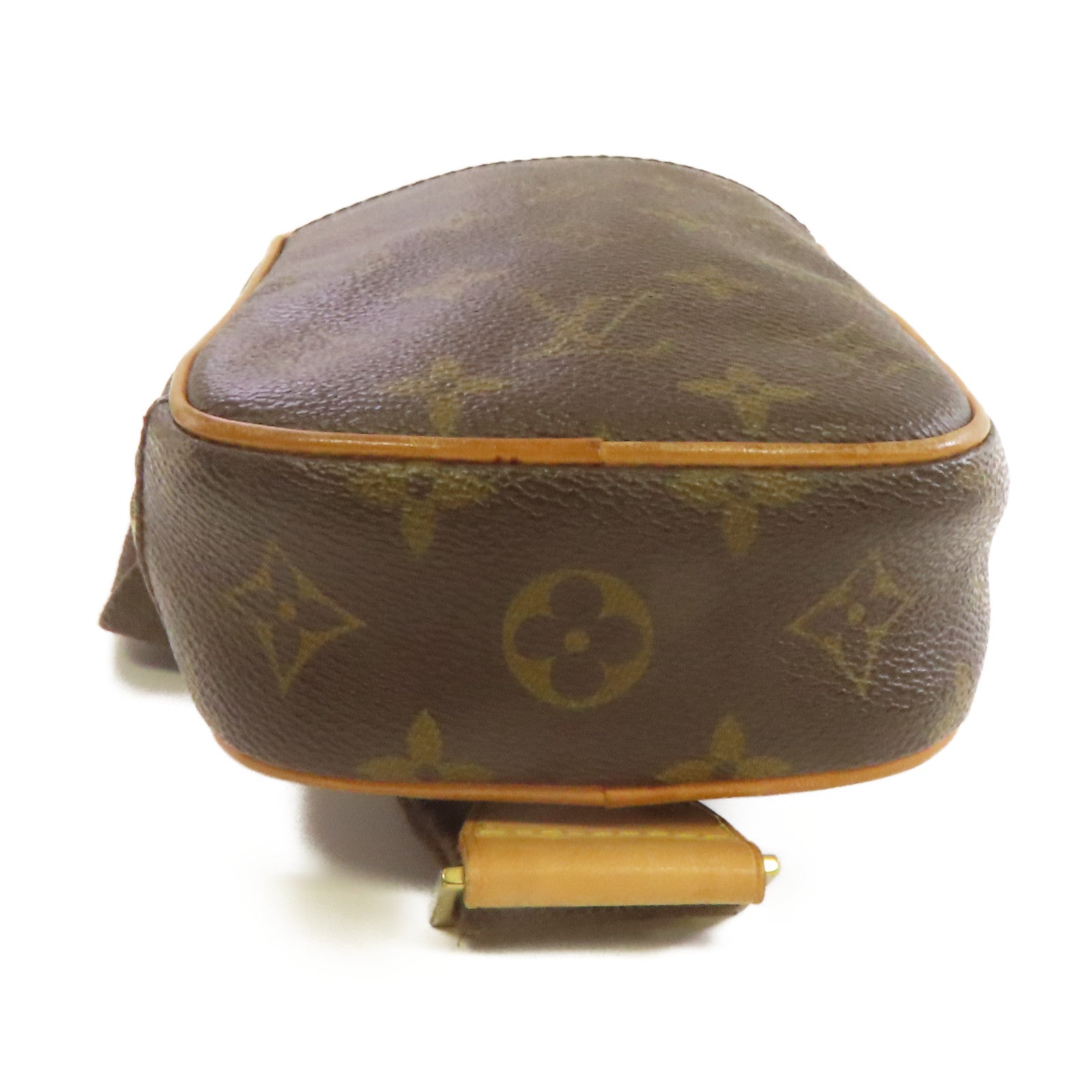 LOUIS VUITTON Monogram Pochette Gange Waist Body Bag金扣腰包啡色
