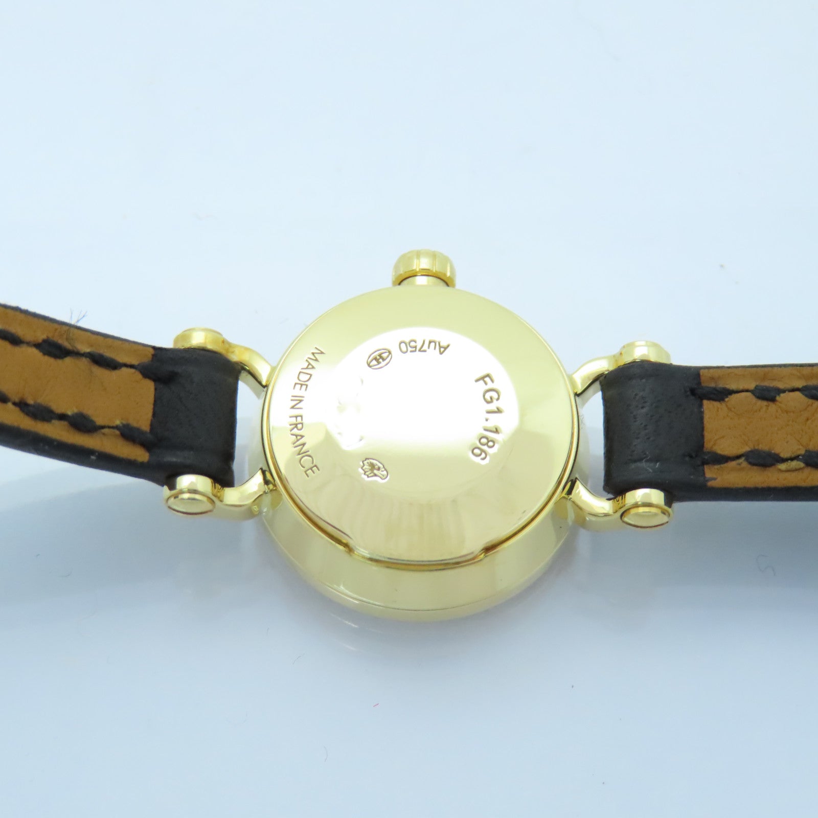 HERMES Faubourg Watch Mini18K鑽石手錶石英機芯白色