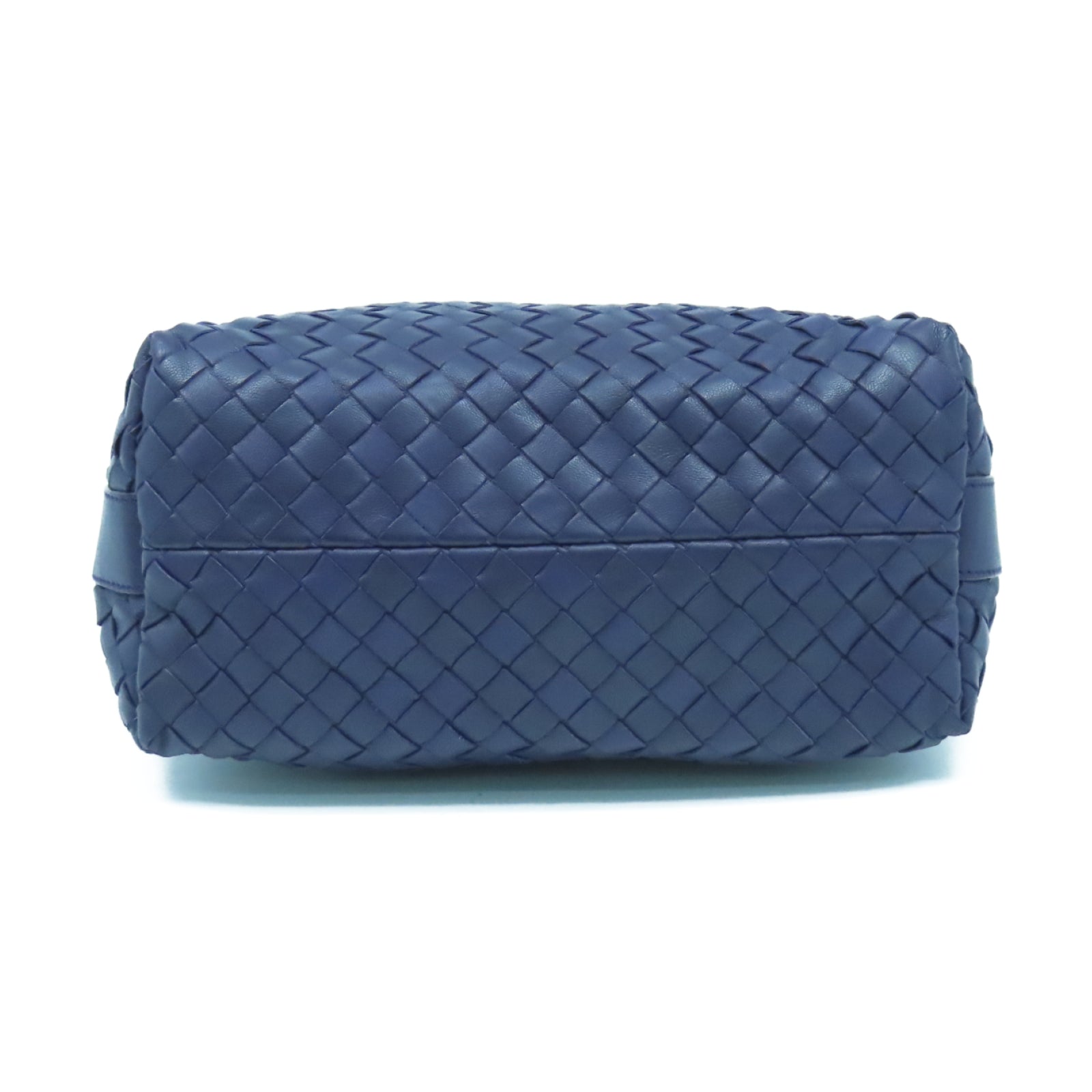 BOTTEGA VENETA 織紋皮革Hand Bag金扣手挽袋紫色