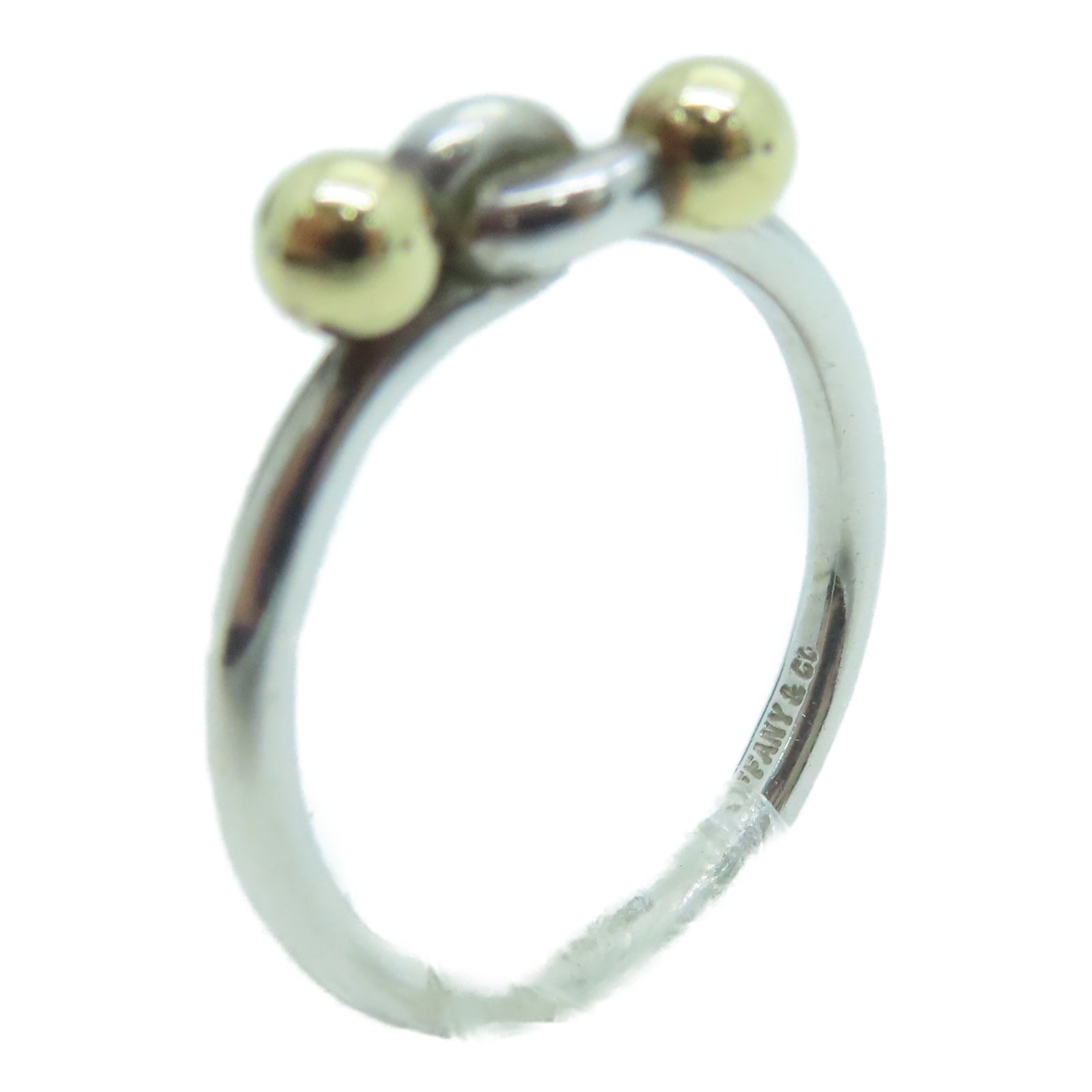 TIFFANY＆CO 【激減優惠】925純銀/750黃金Ring戒指US#7