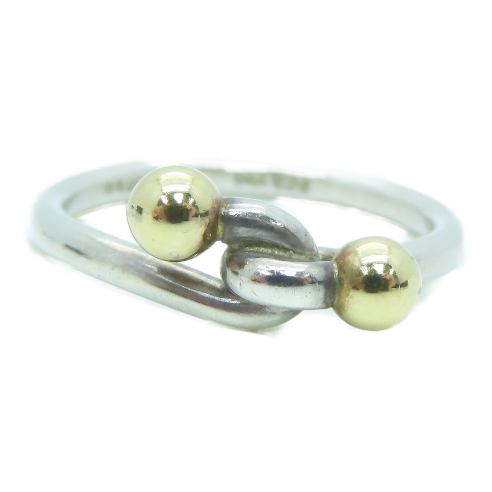 TIFFANY＆CO 【激減優惠】925純銀/750黃金Ring戒指US#7
