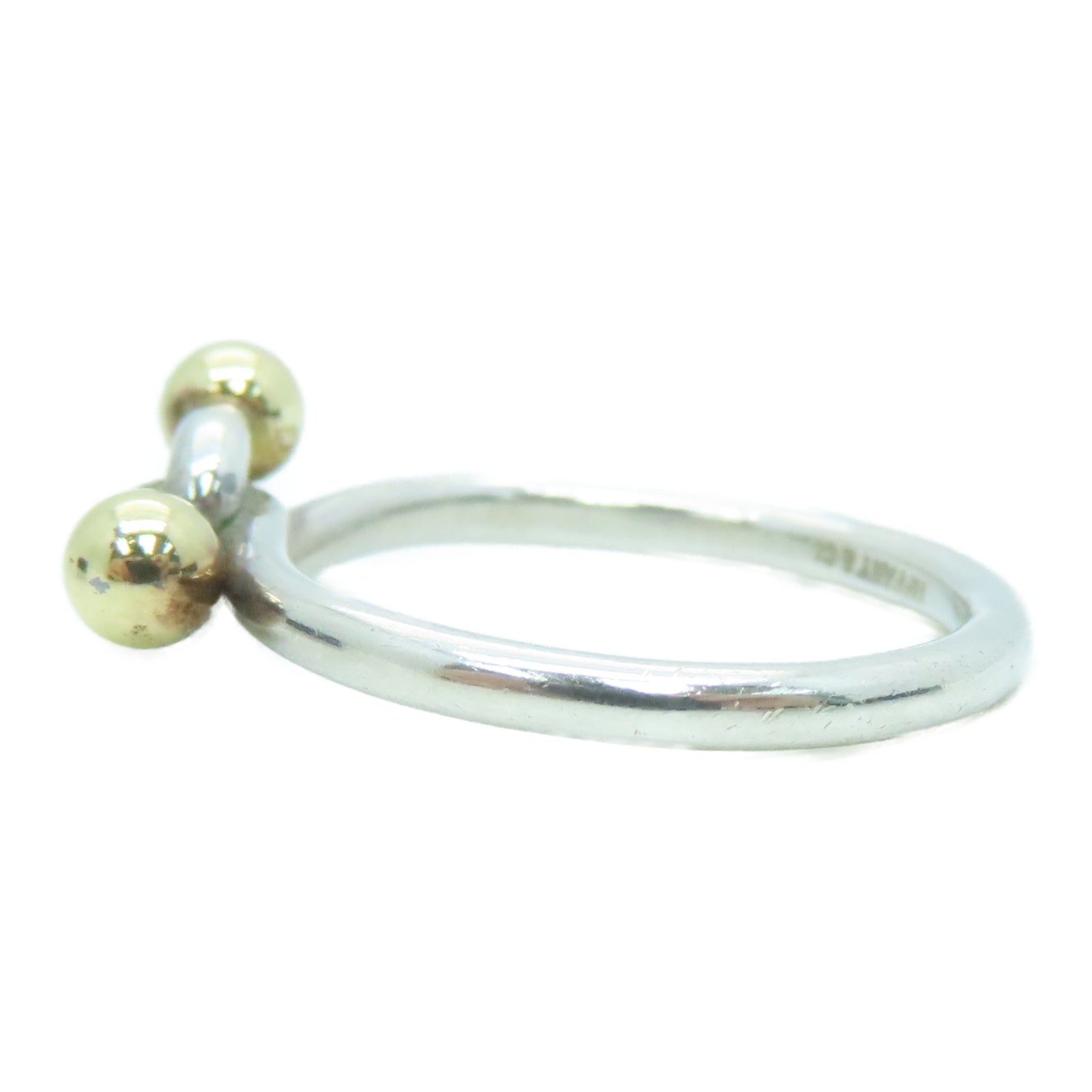 TIFFANY＆CO 【激減優惠】925純銀/750黃金Ring戒指US#7