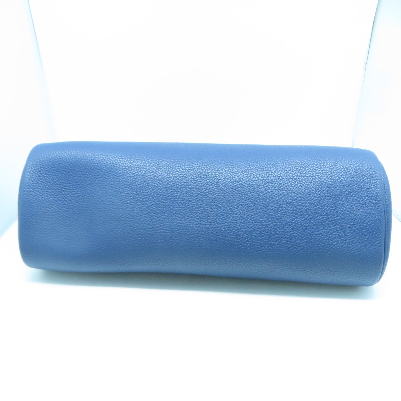 HERMES 【激減優惠】Taurillon Clemence皮革Shoulder Bag銀扣肩背袋Bleu Saphir藍色