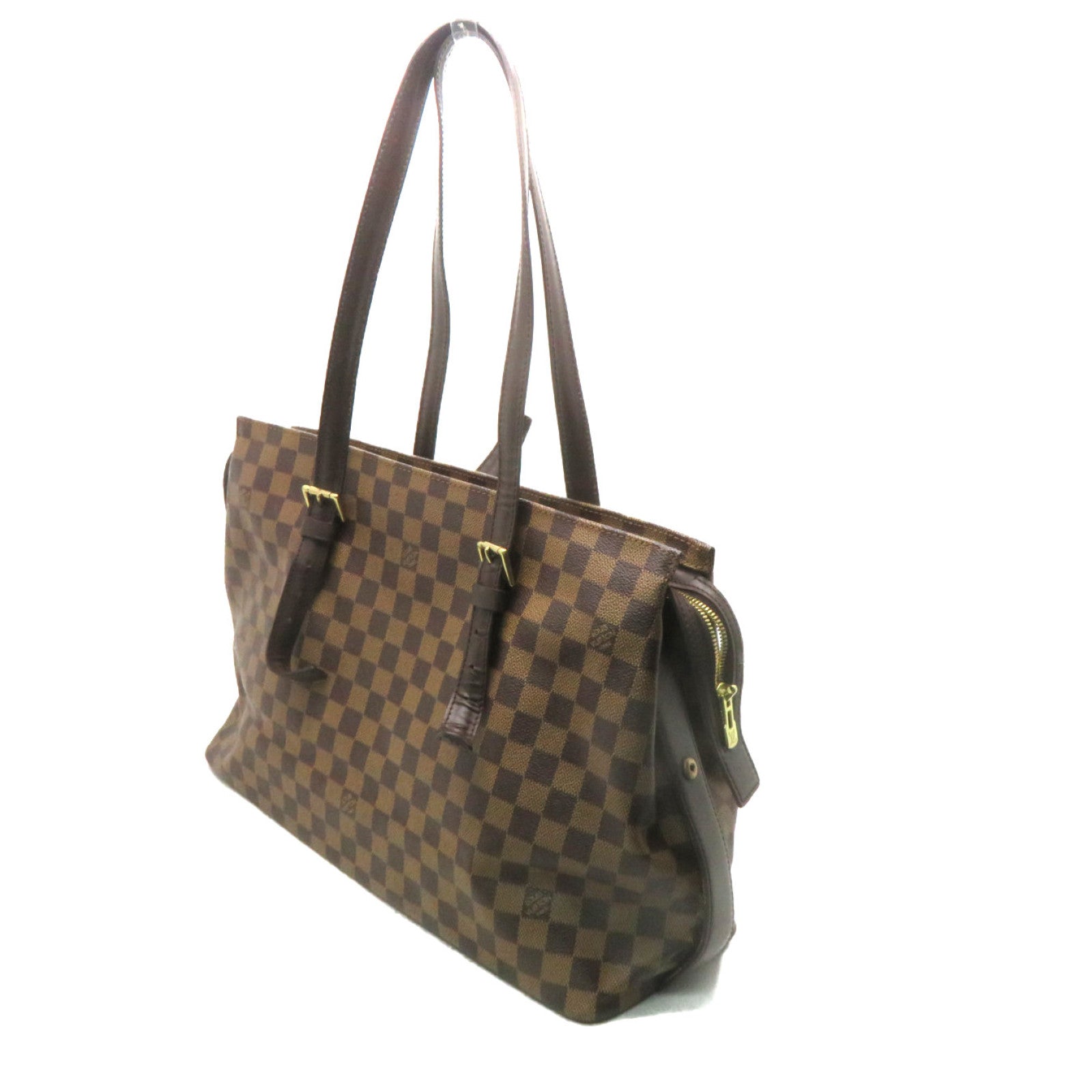 LOUIS VUITTON Damier Chelsea Tote Bag Shoulder Bag Brown