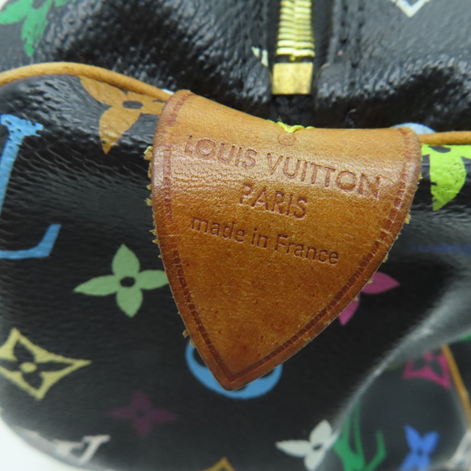 LOUIS VUITTON 【激減優惠】Monogram Multicolore Speedy 30金扣手挽袋黑色彩色