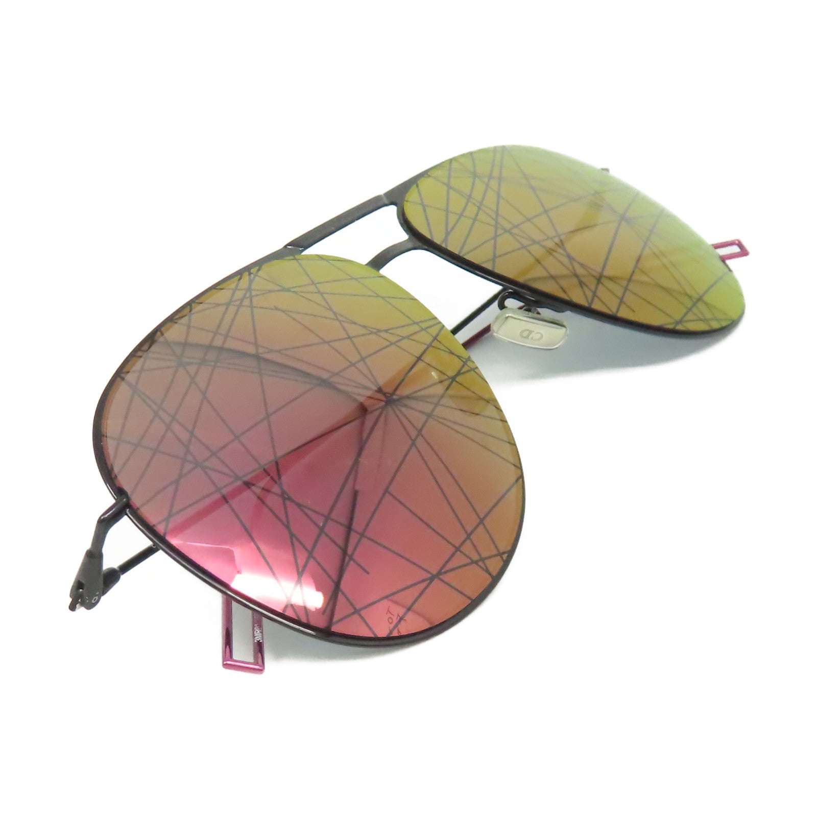 Dior PVC/金屬Sunglasses太陽眼鏡黑色/紫色
