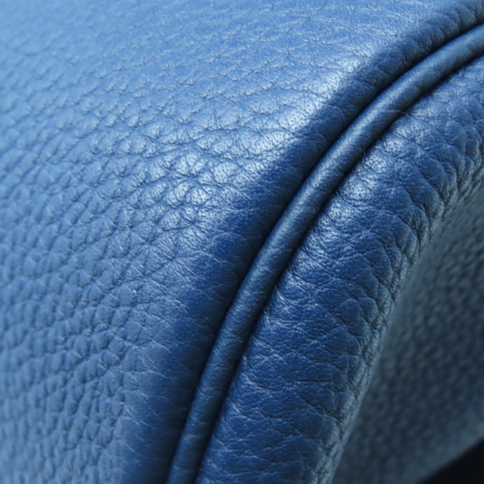 HERMES 【激減優惠】Taurillon Clemence皮革Shoulder Bag銀扣肩背袋Bleu Saphir藍色