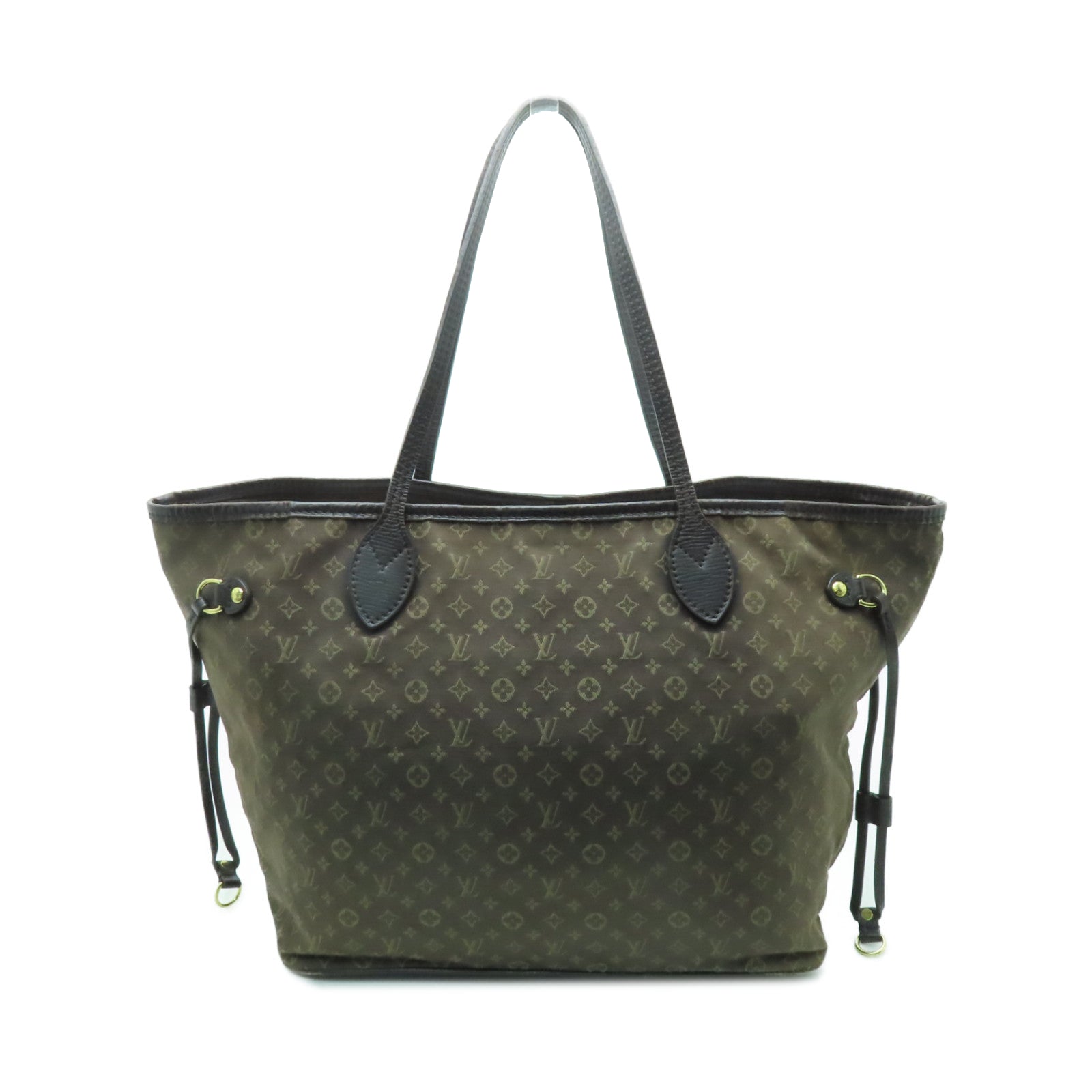LOUIS VUITTON Monogram Idylle Neverfull MM金扣手挽袋啡色/Fusain