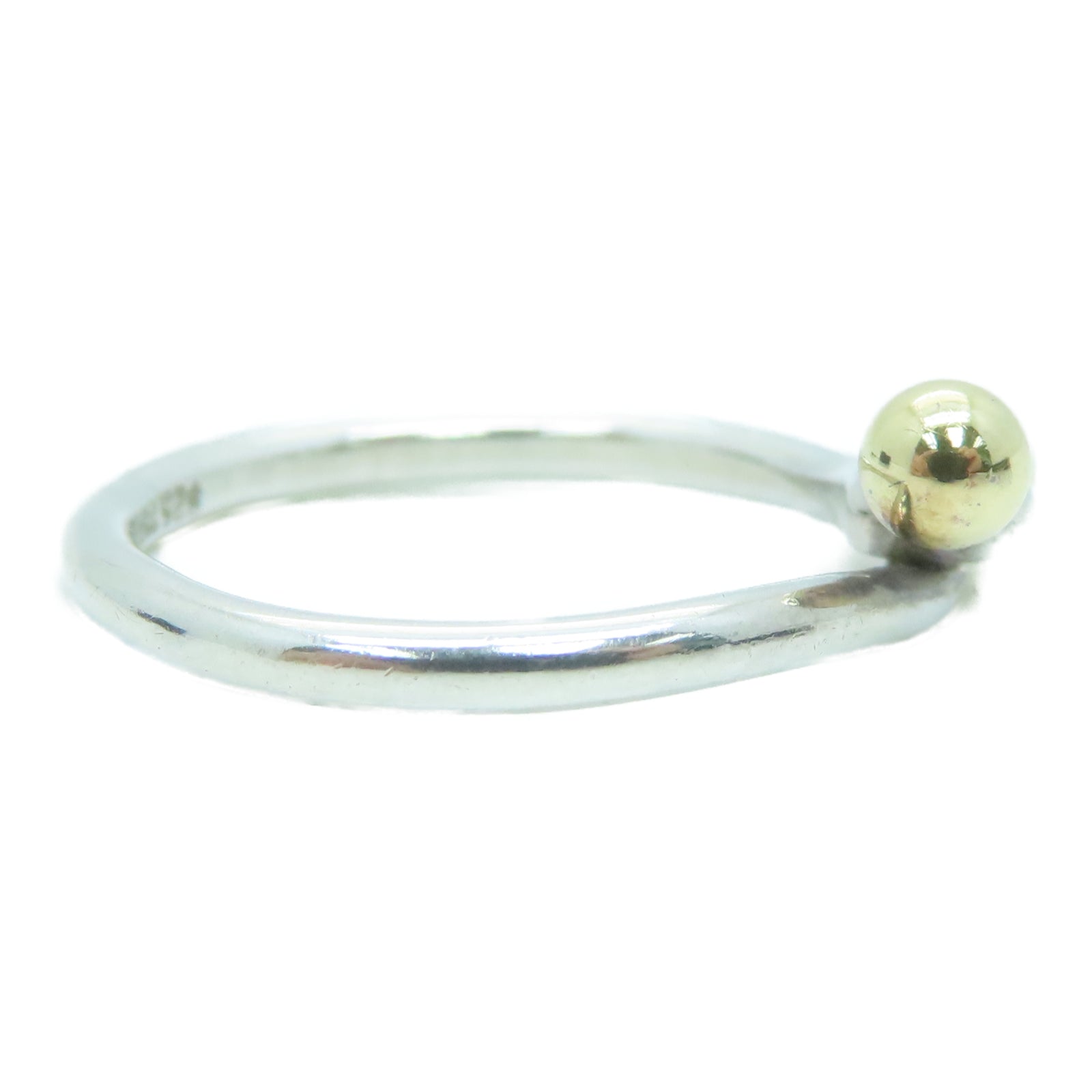 TIFFANY＆CO 【激減優惠】925純銀/750黃金Ring戒指US#7