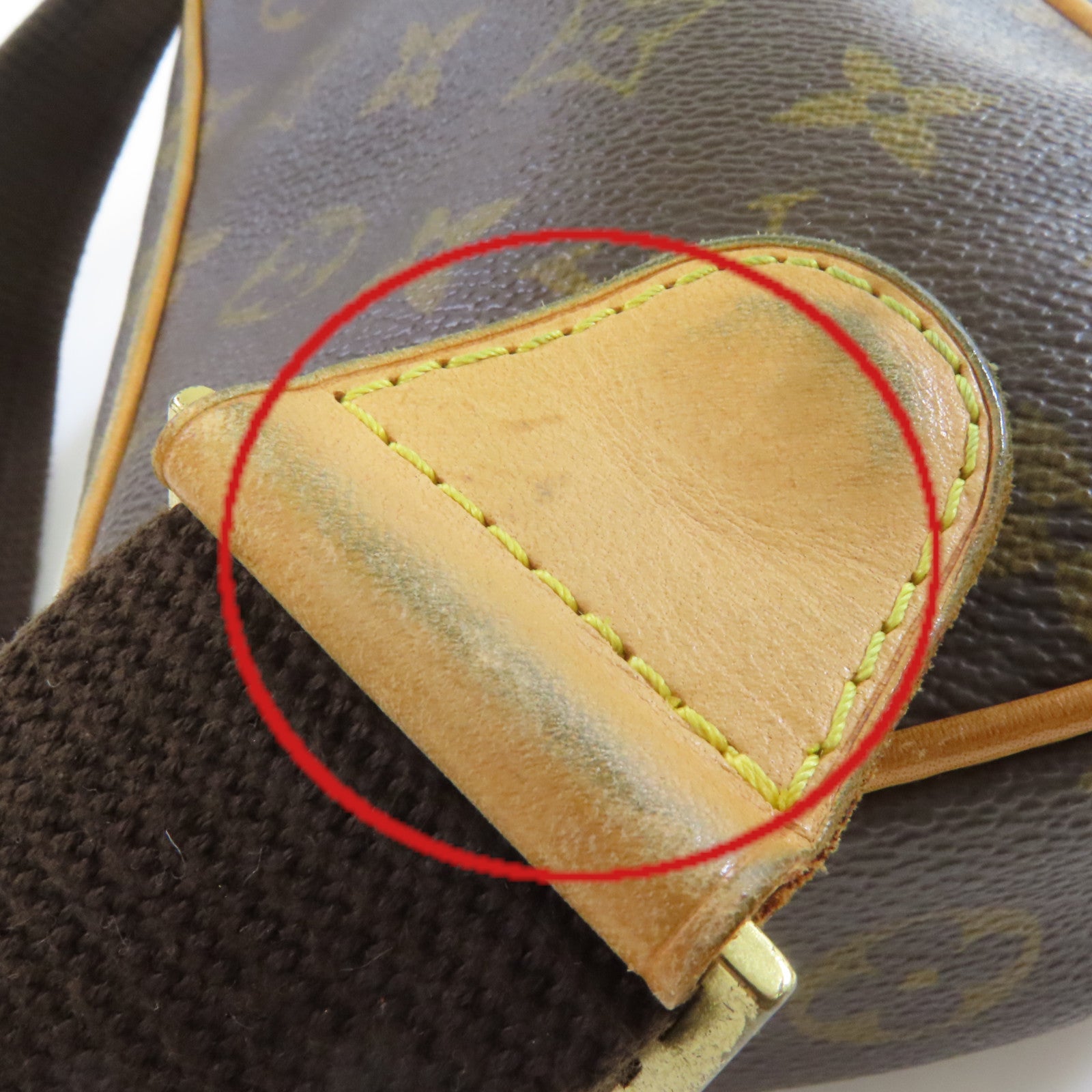 LOUIS VUITTON Monogram Pochette Gange Waist Body Bag金扣腰包啡色