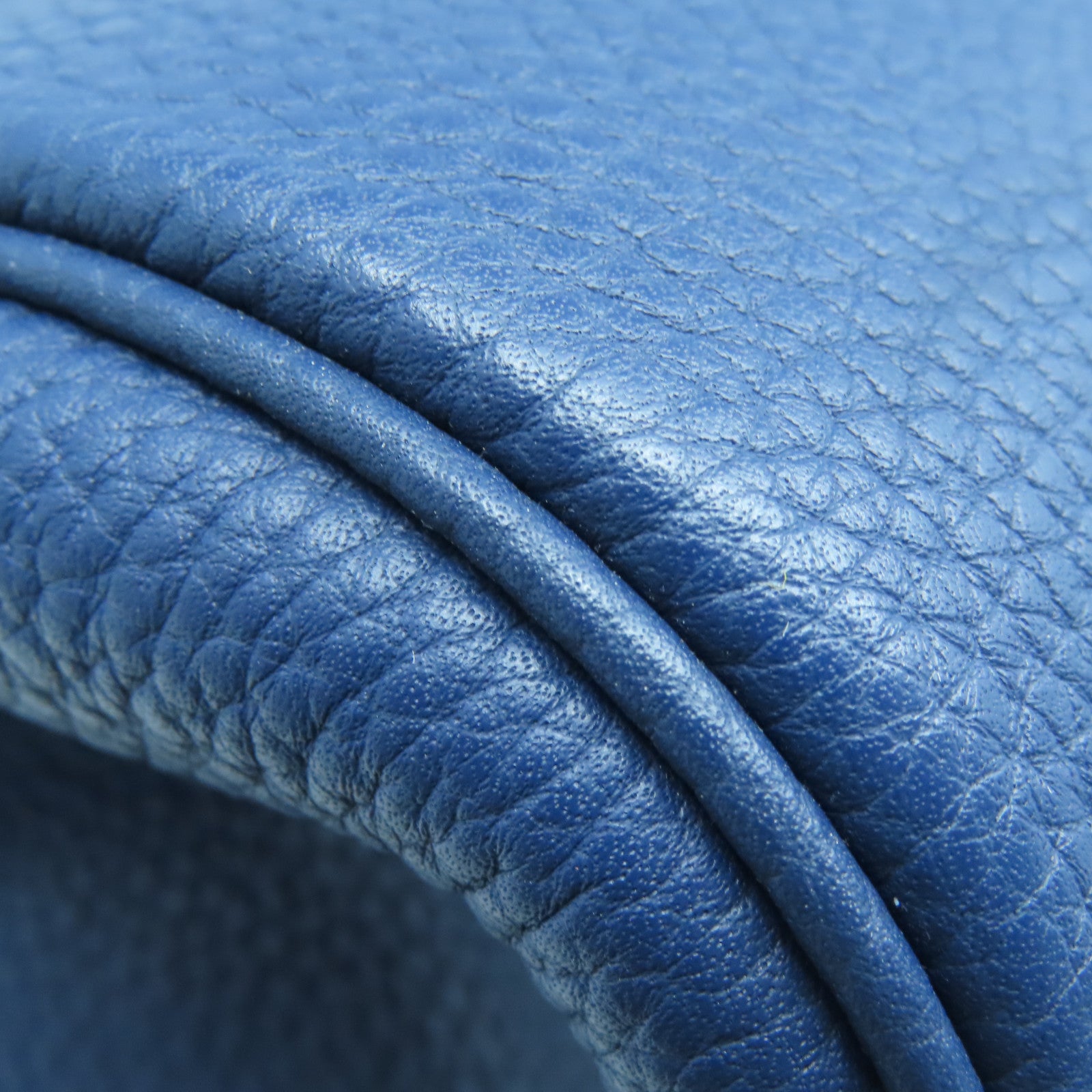 HERMES 【激減優惠】Taurillon Clemence皮革Shoulder Bag銀扣肩背袋Bleu Saphir藍色