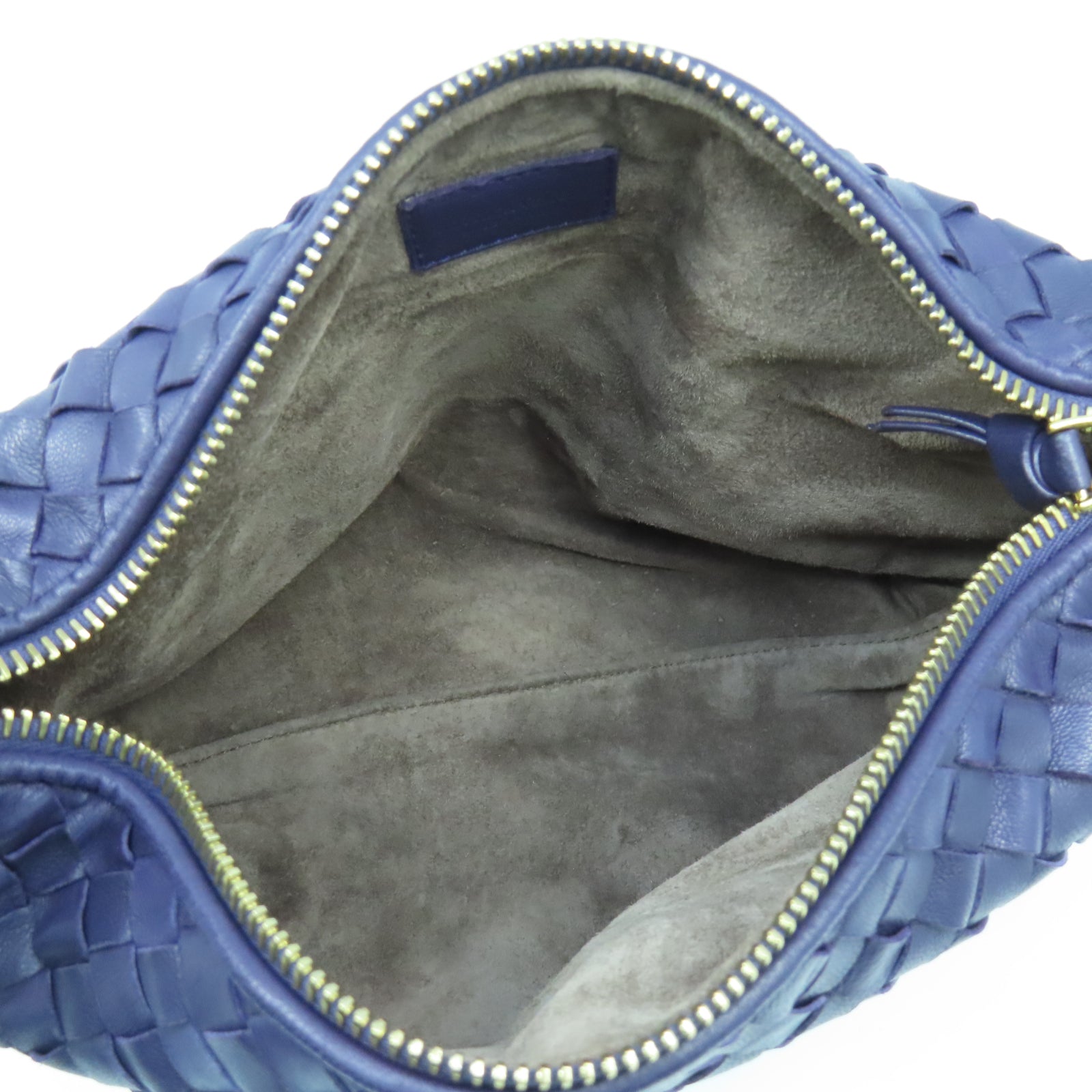 BOTTEGA VENETA 織紋皮革Hand Bag金扣手挽袋紫色