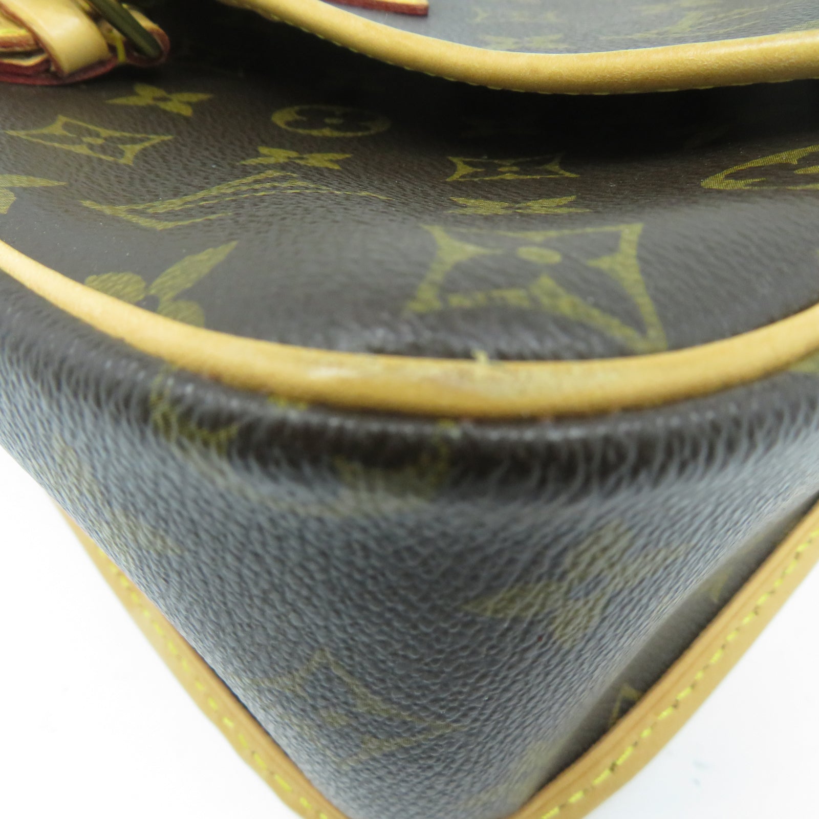 LOUIS VUITTON Monogram Sologne金扣肩背袋啡色