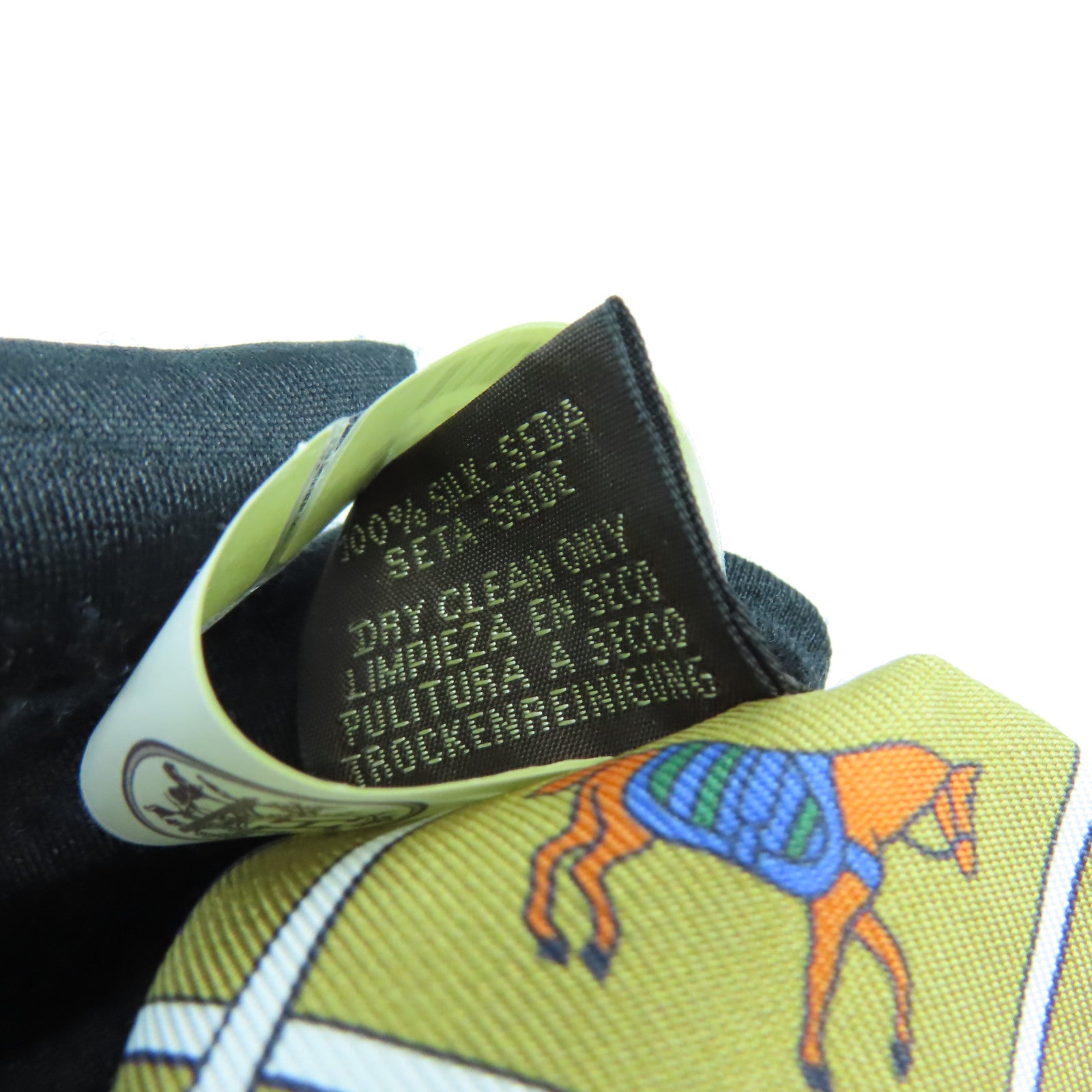 HERMES 絲質Twilly Scarf絲巾色啡色