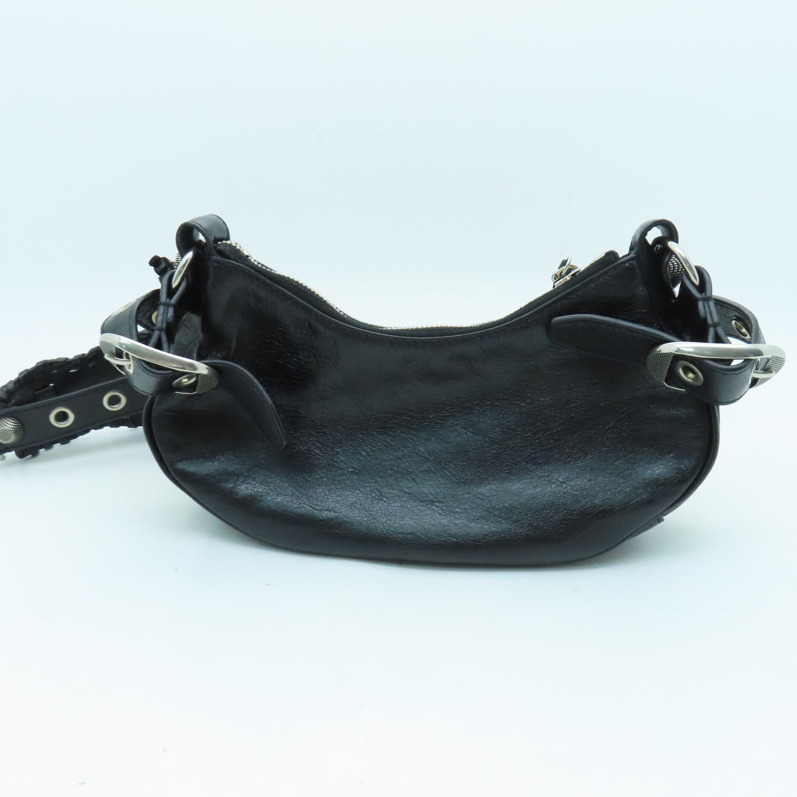 BALENCIAGA 羊皮皮革Le Cagole XS銀扣肩背袋