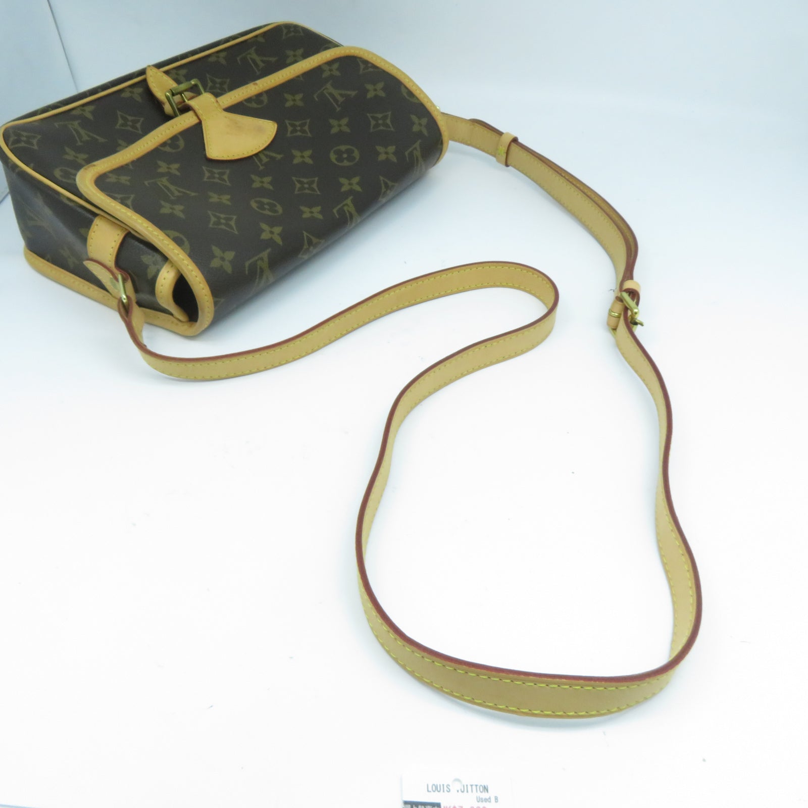 LOUIS VUITTON Monogram Sologne金扣肩背袋啡色