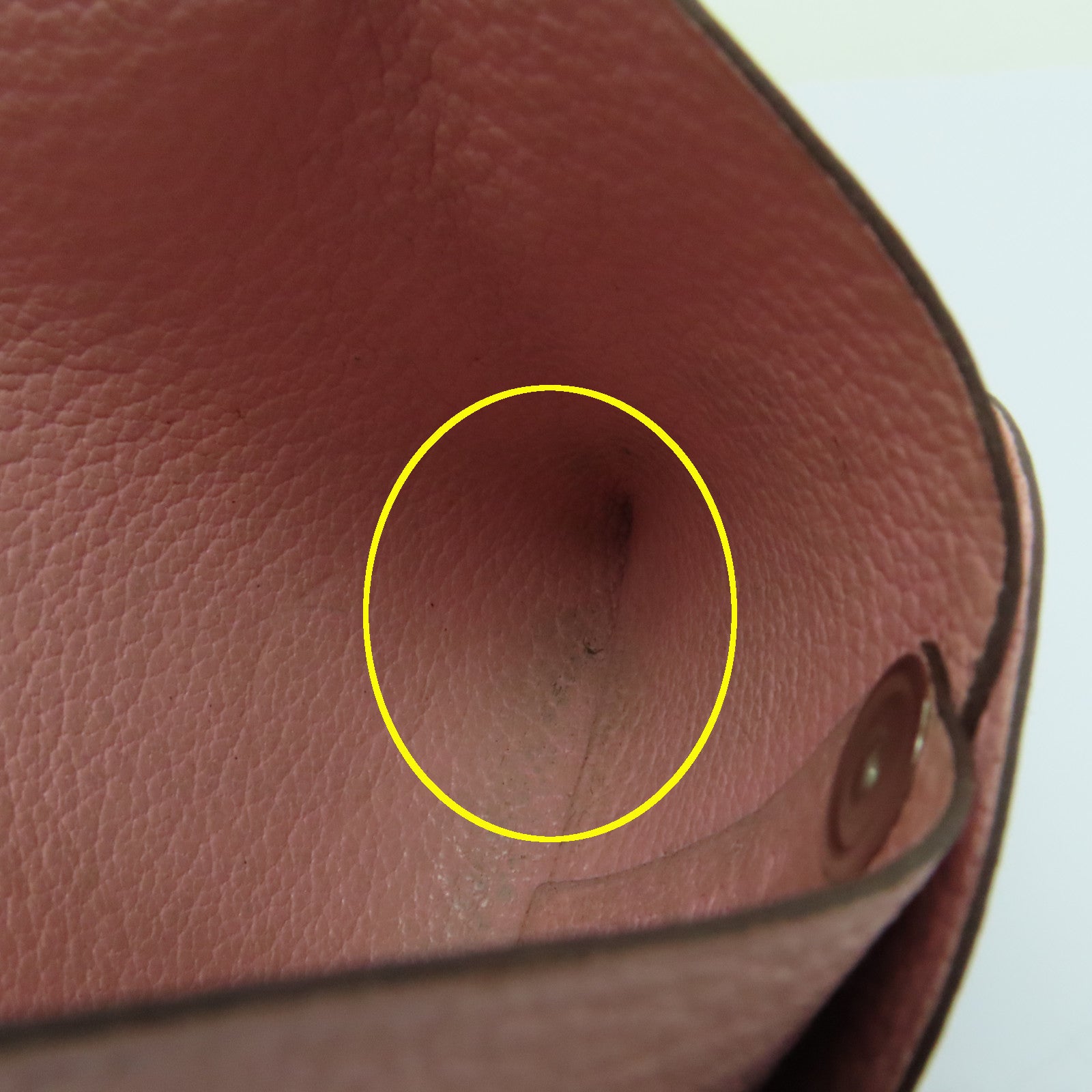 HERMES Chevre皮革Coin Purse零錢包粉紅色