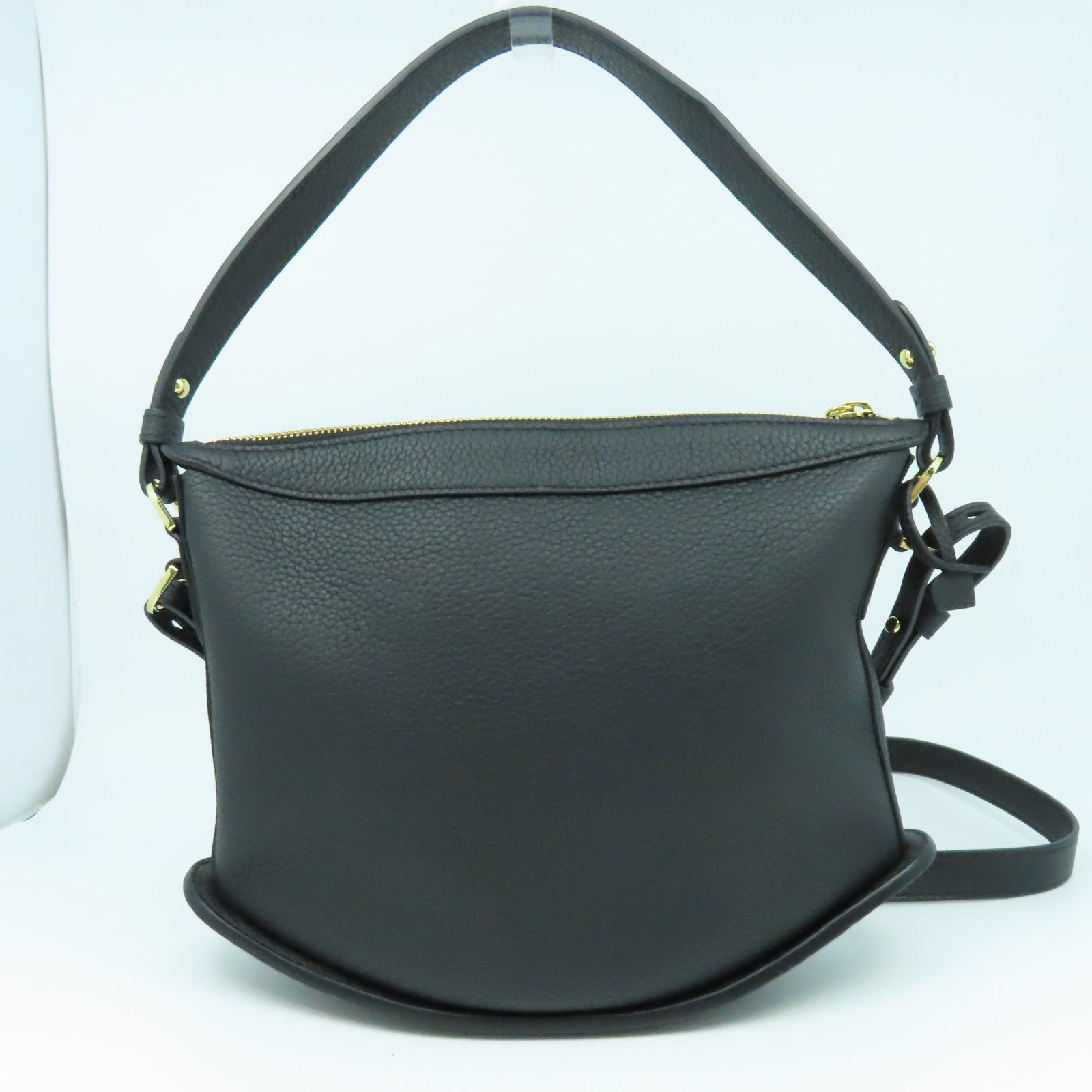 Delvaux 牛皮皮革Delvaux Pin金扣手挽肩背兩用袋黑色