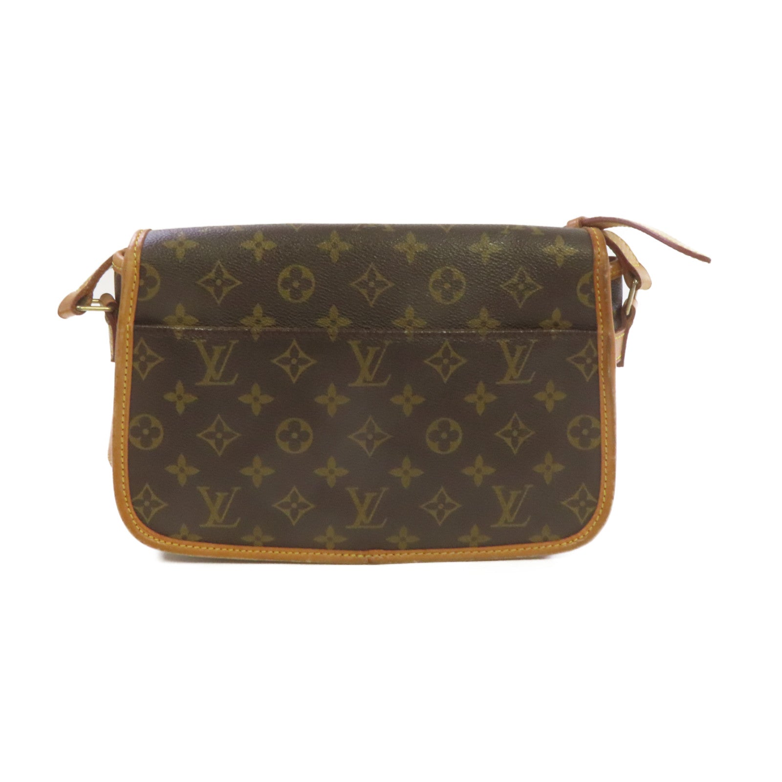 LOUIS VUITTON Monogram Sologne Shoulder Bag金扣肩背袋啡色
